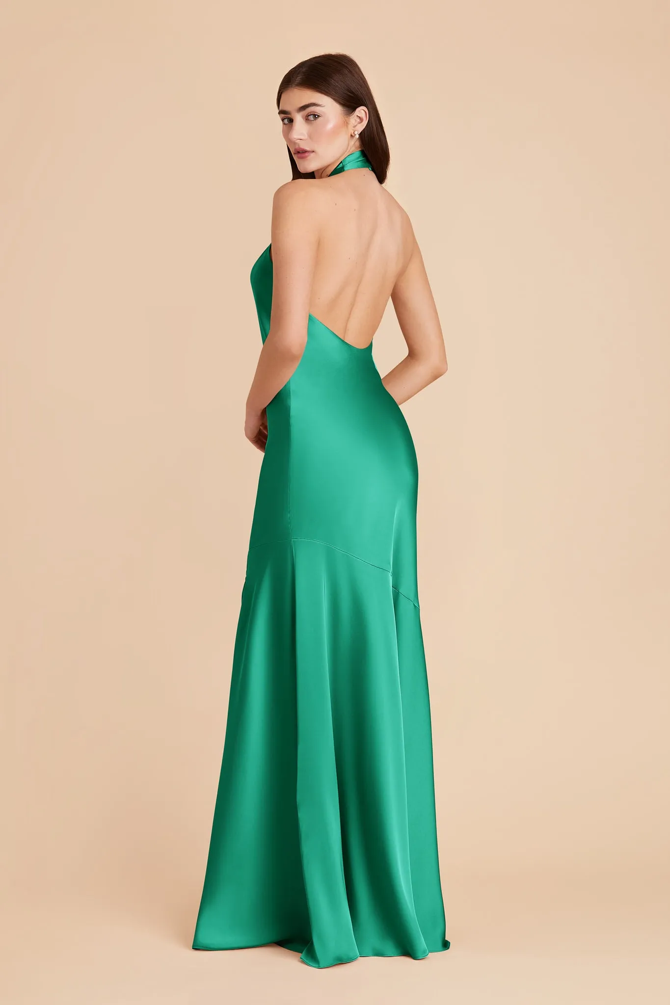 Stephanie Matte Satin Dress - Turquoise sold by Birdy Grey product image thumbnail 4