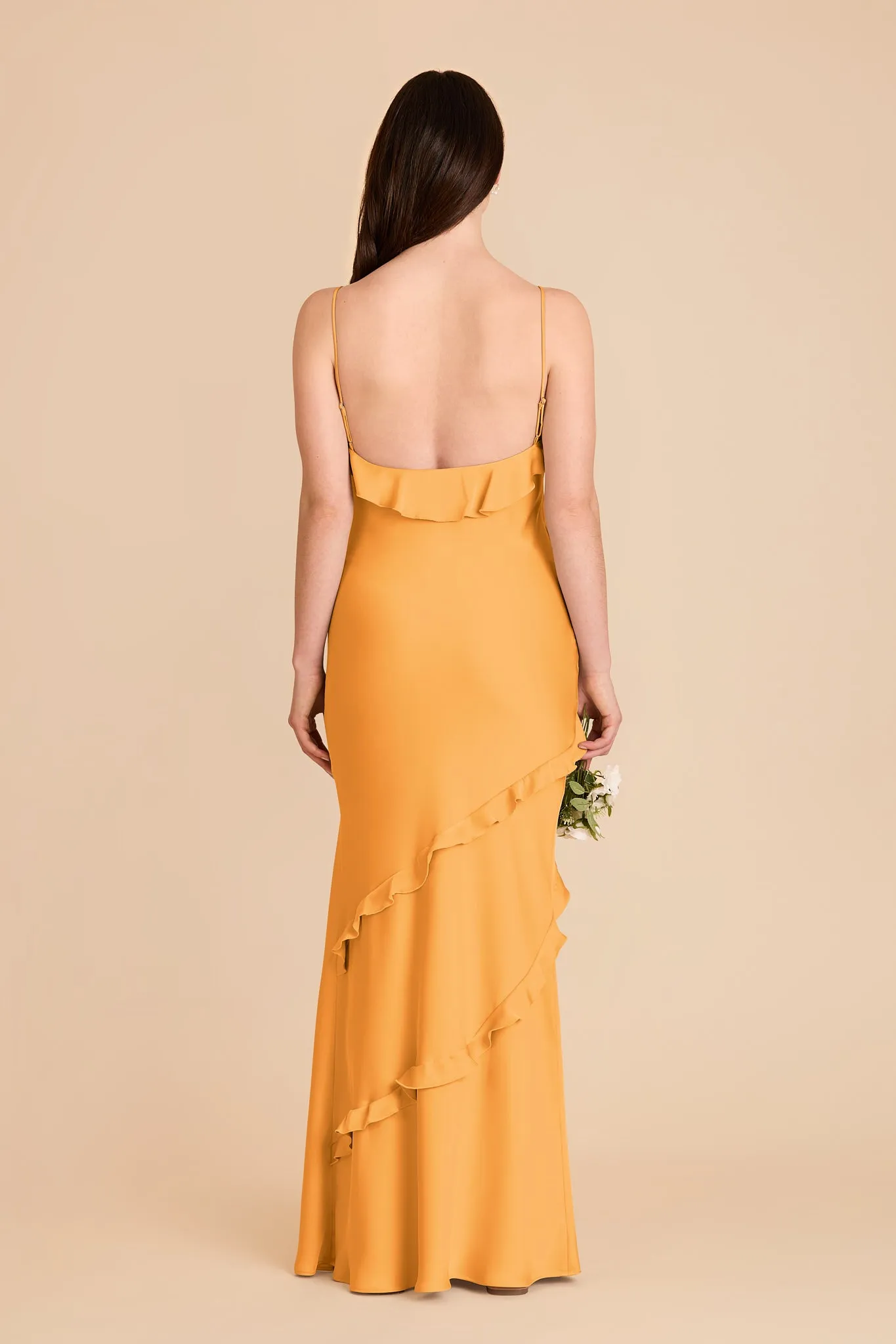 Valentina Matte Satin Dress - Mango sold by Birdy Grey product image thumbnail 5