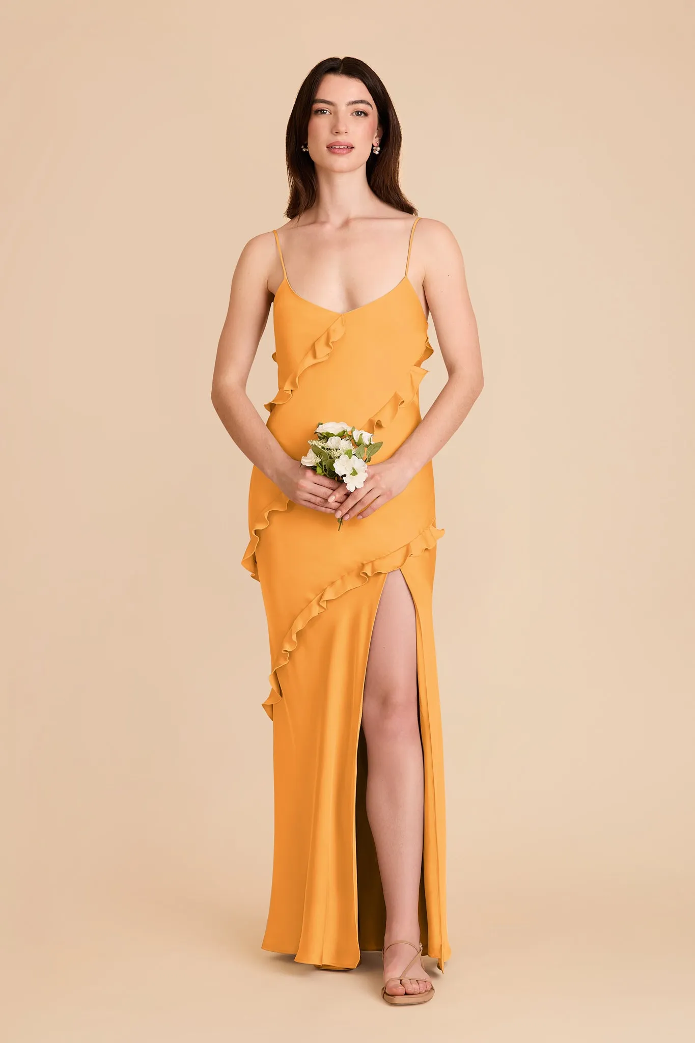 Valentina Matte Satin Dress - Mango sold by Birdy Grey product image thumbnail 3