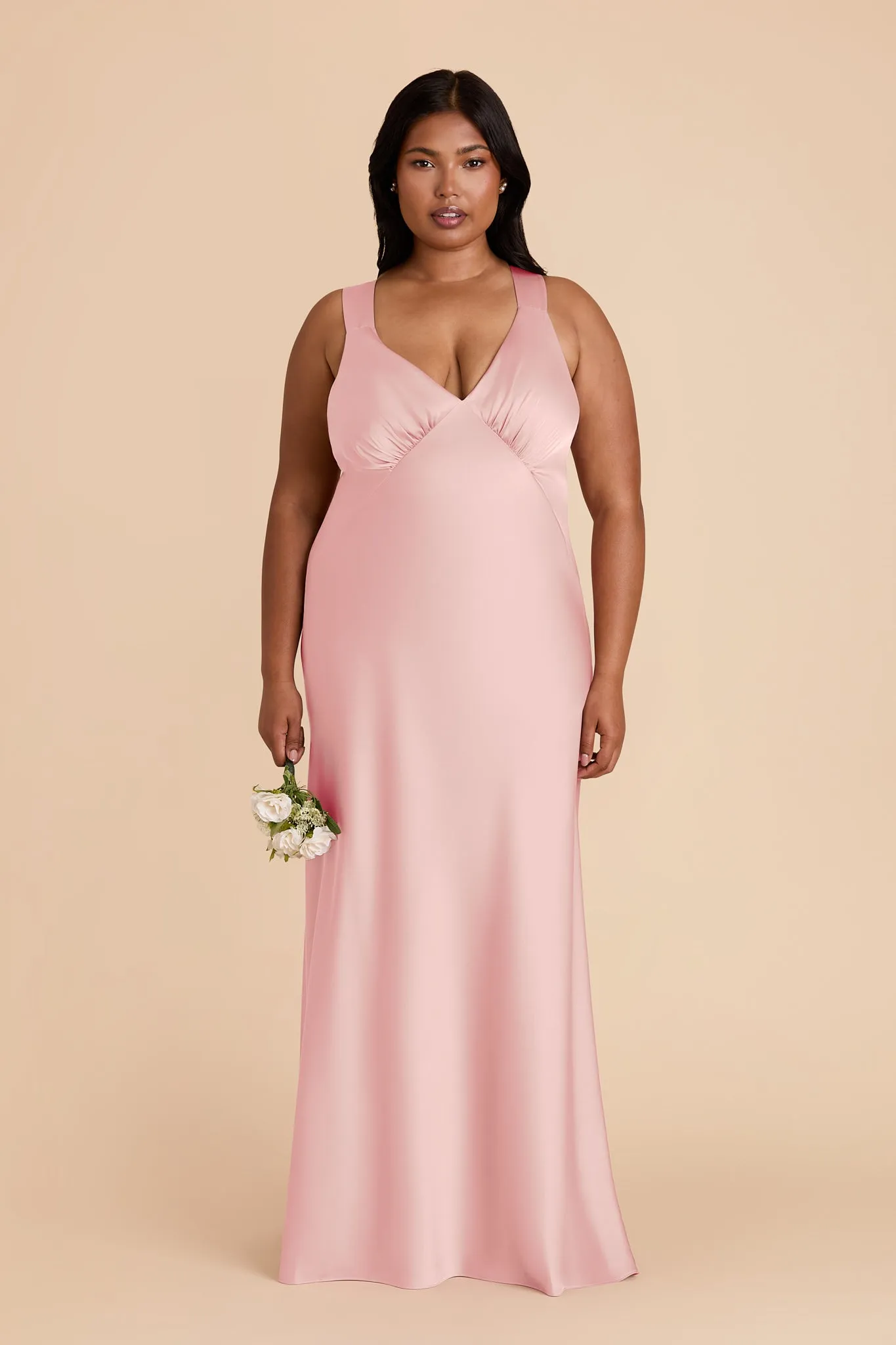Veronica Matte Satin Dress - Fondant Pink sold by Birdy Grey product image thumbnail 2