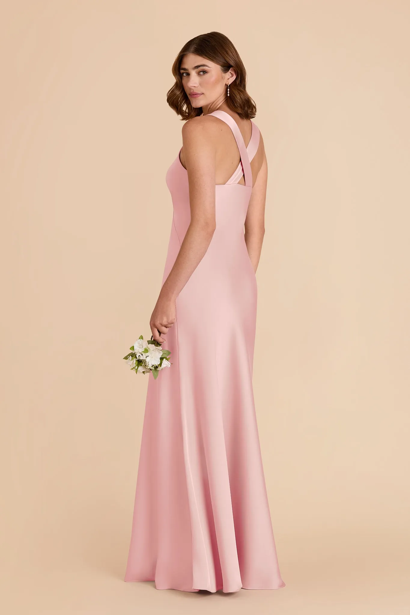 Veronica Matte Satin Dress - Fondant Pink sold by Birdy Grey product image thumbnail 4