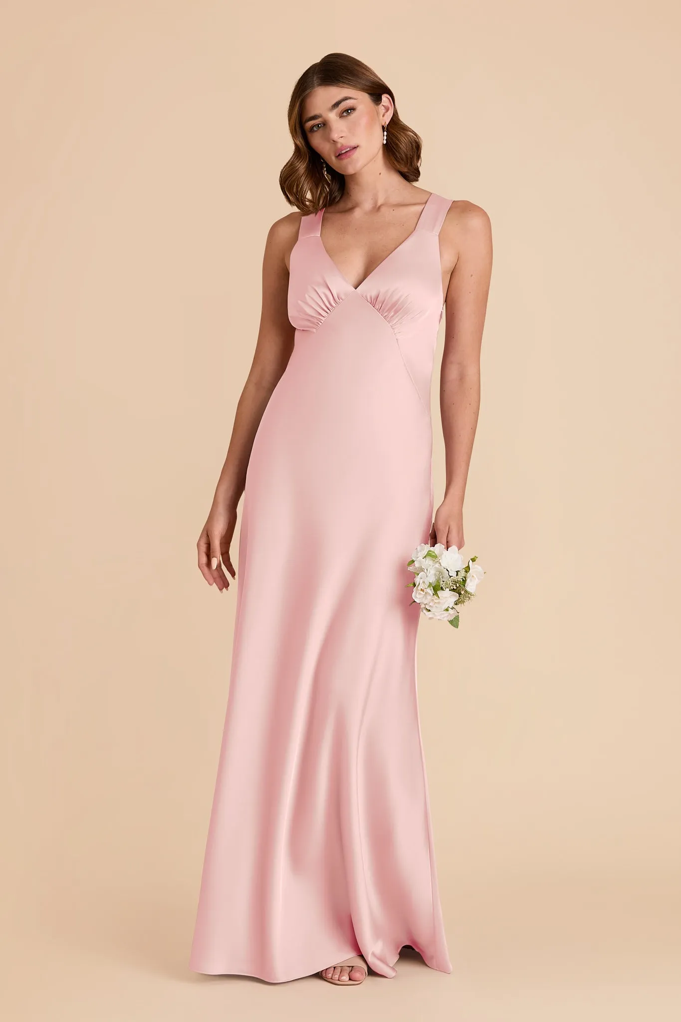 Veronica Matte Satin Dress - Fondant Pink sold by Birdy Grey product image thumbnail 3