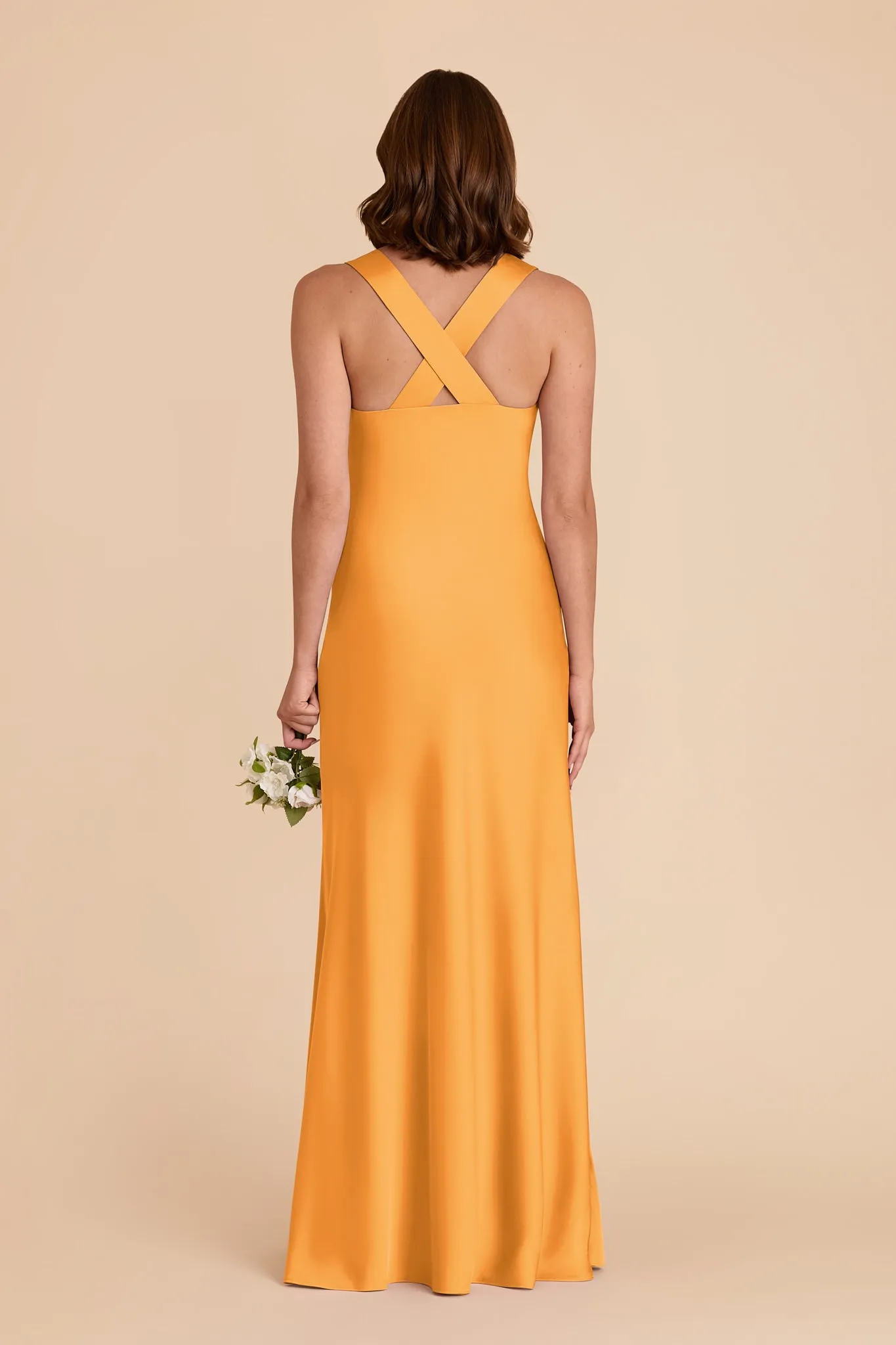 Veronica Matte Satin Dress - Mango sold by Birdy Grey product image thumbnail 5