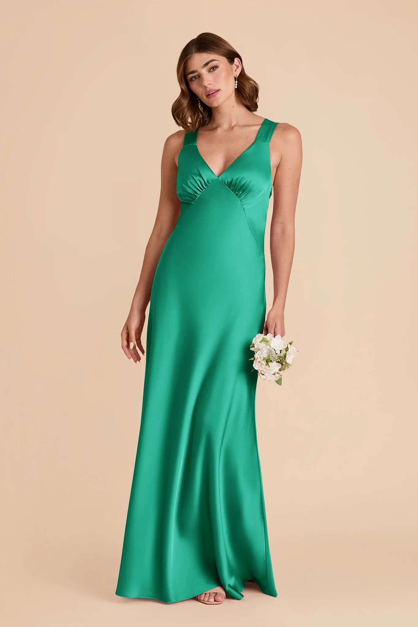 Veronica Matte Satin Dress - Turquoise sold by Birdy Grey product image thumbnail 3