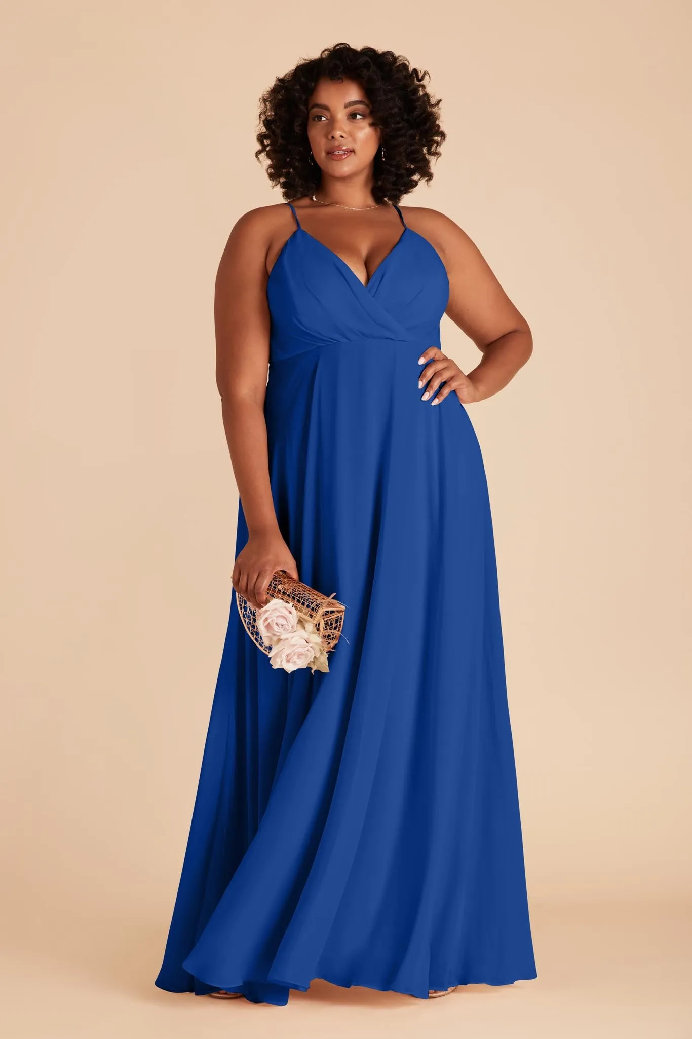 Kaia Chiffon Dress - Cobalt Blue sold by Birdy Grey product image thumbnail 2