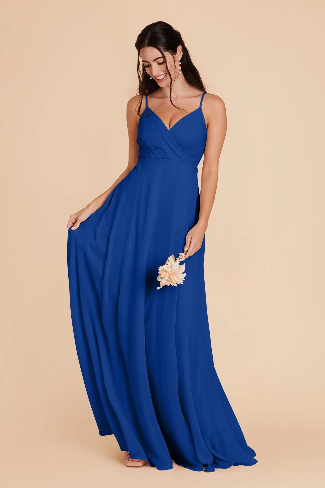 Kaia Chiffon Dress - Cobalt Blue sold by Birdy Grey product image thumbnail 4