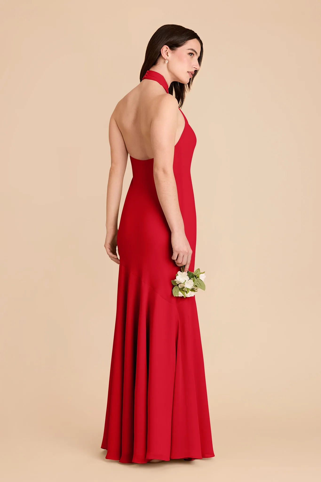 Stephanie Chiffon Dress - Ruby Red sold by Birdy Grey product image thumbnail 4