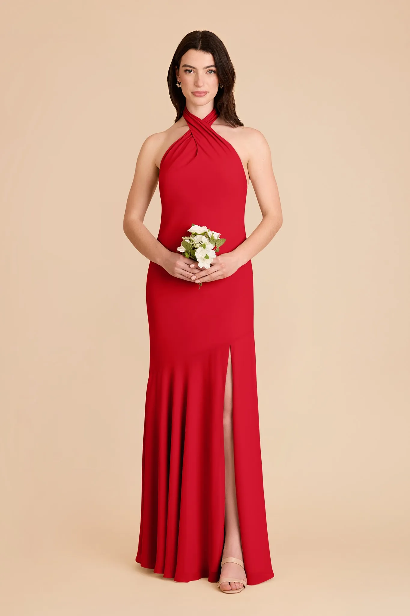 Stephanie Chiffon Dress - Ruby Red sold by Birdy Grey product image thumbnail 3