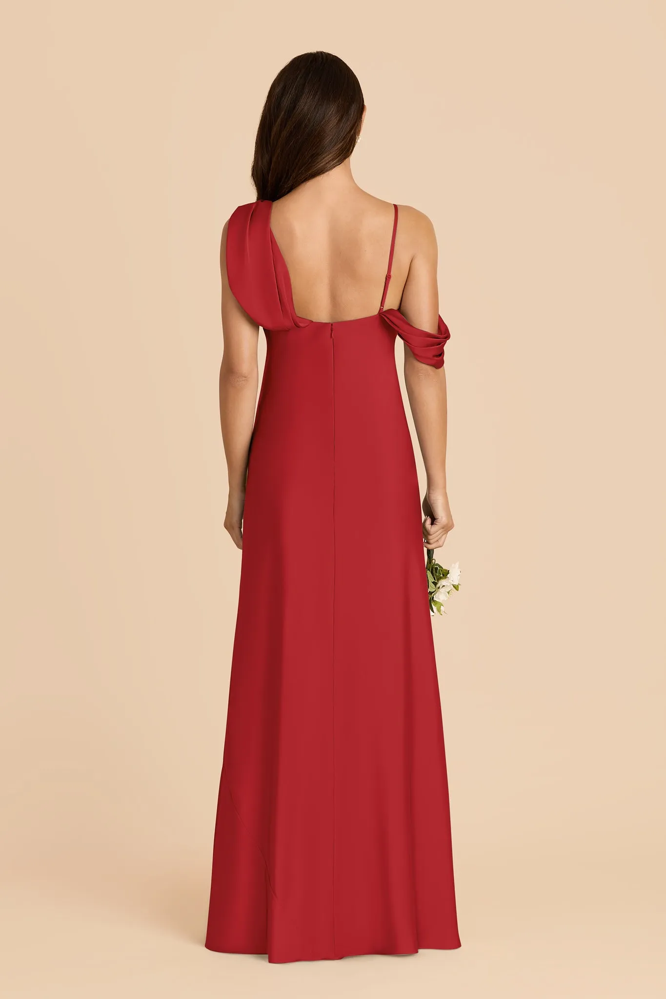 Freya Matte Satin Dress - Ruby Red sold by Birdy Grey product image thumbnail 5