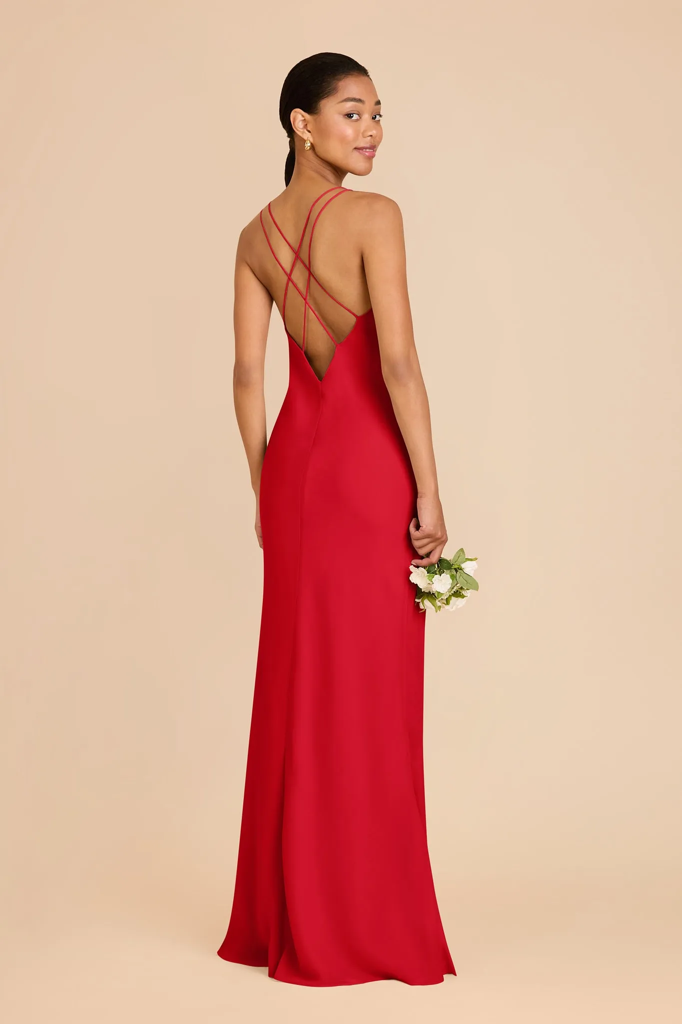 Dasha Chiffon Dress - Ruby Red sold by Birdy Grey product image thumbnail 4