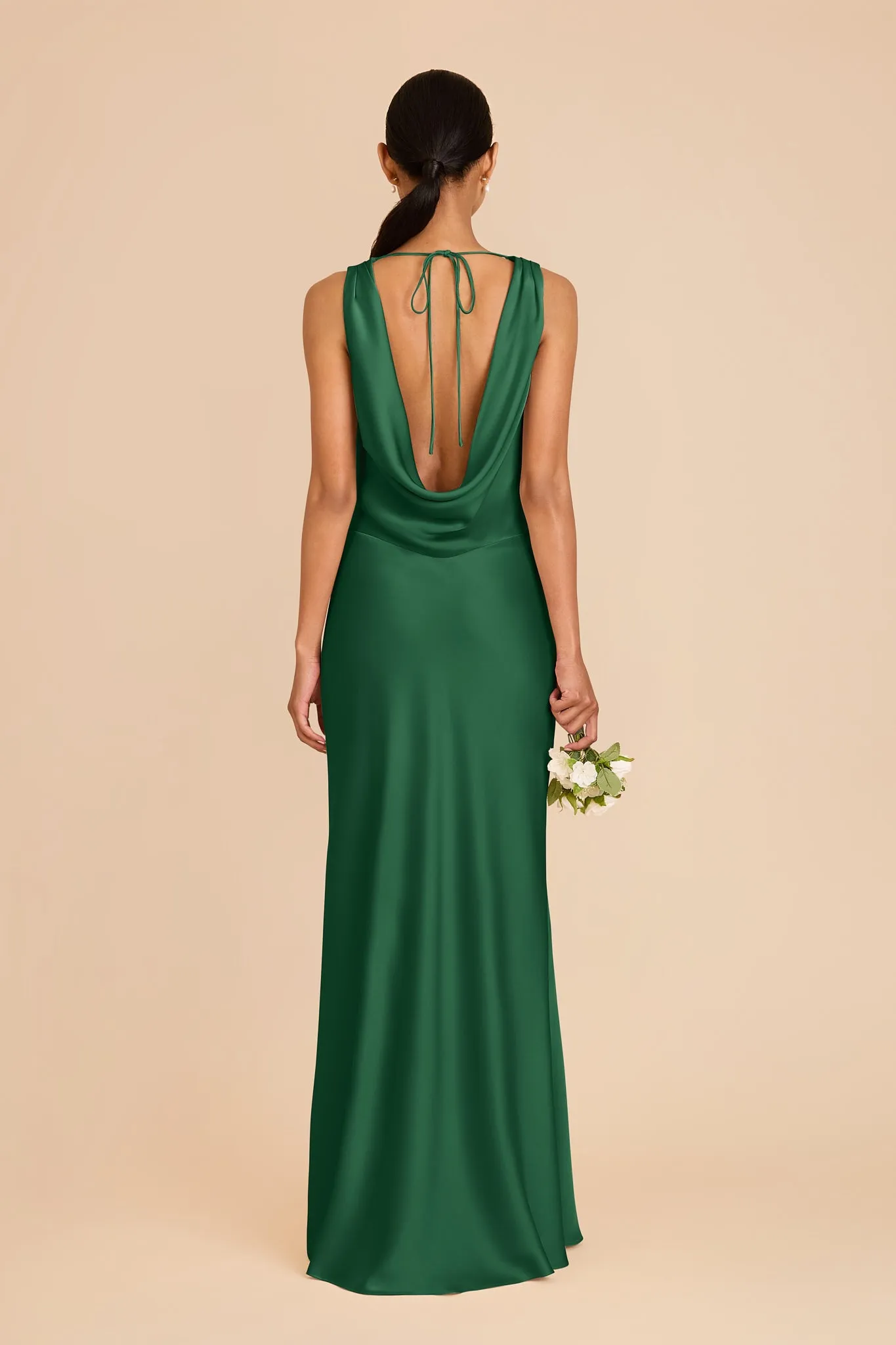 Bonnie Matte Satin Dress - Forest Green sold by Birdy Grey product image thumbnail 5