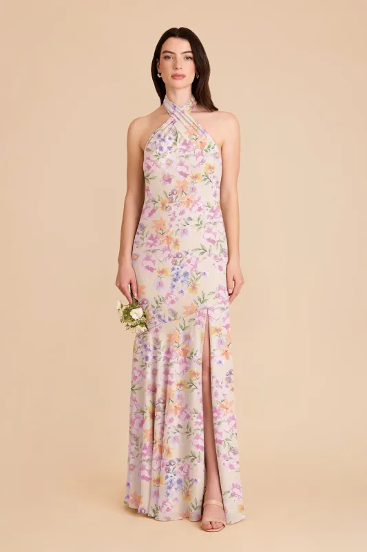 Stephanie Chiffon Dress - Botanical Blooms made by Birdy Grey