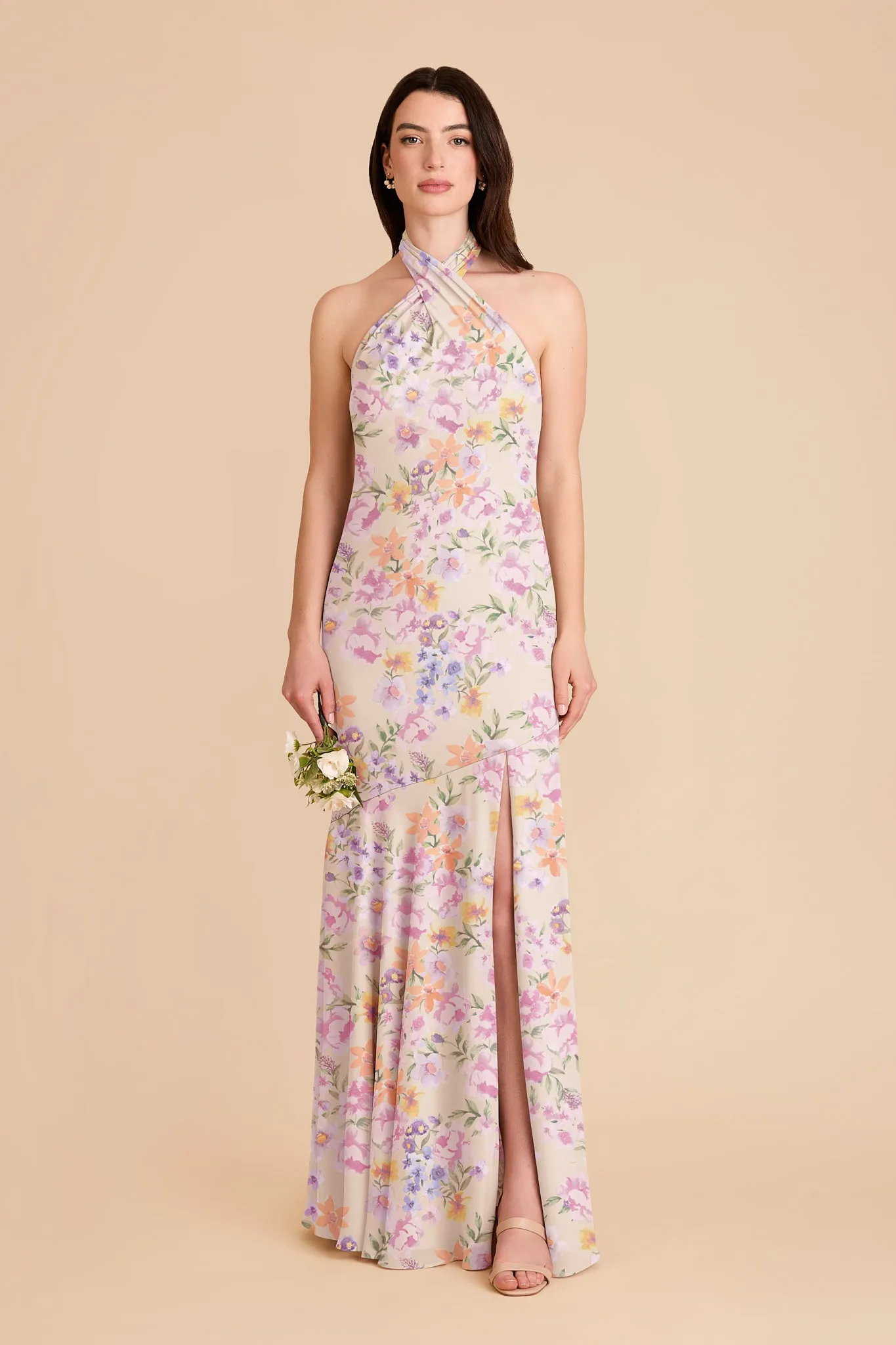 Stephanie Chiffon Dress - Botanical Blooms sold by Birdy Grey