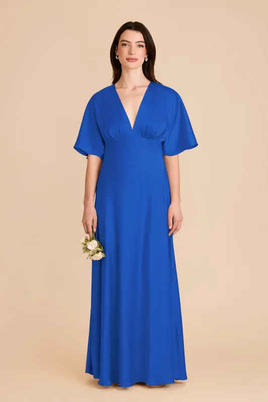 Shyla Matte Satin Dress - Cobalt Blue sold by Birdy Grey
