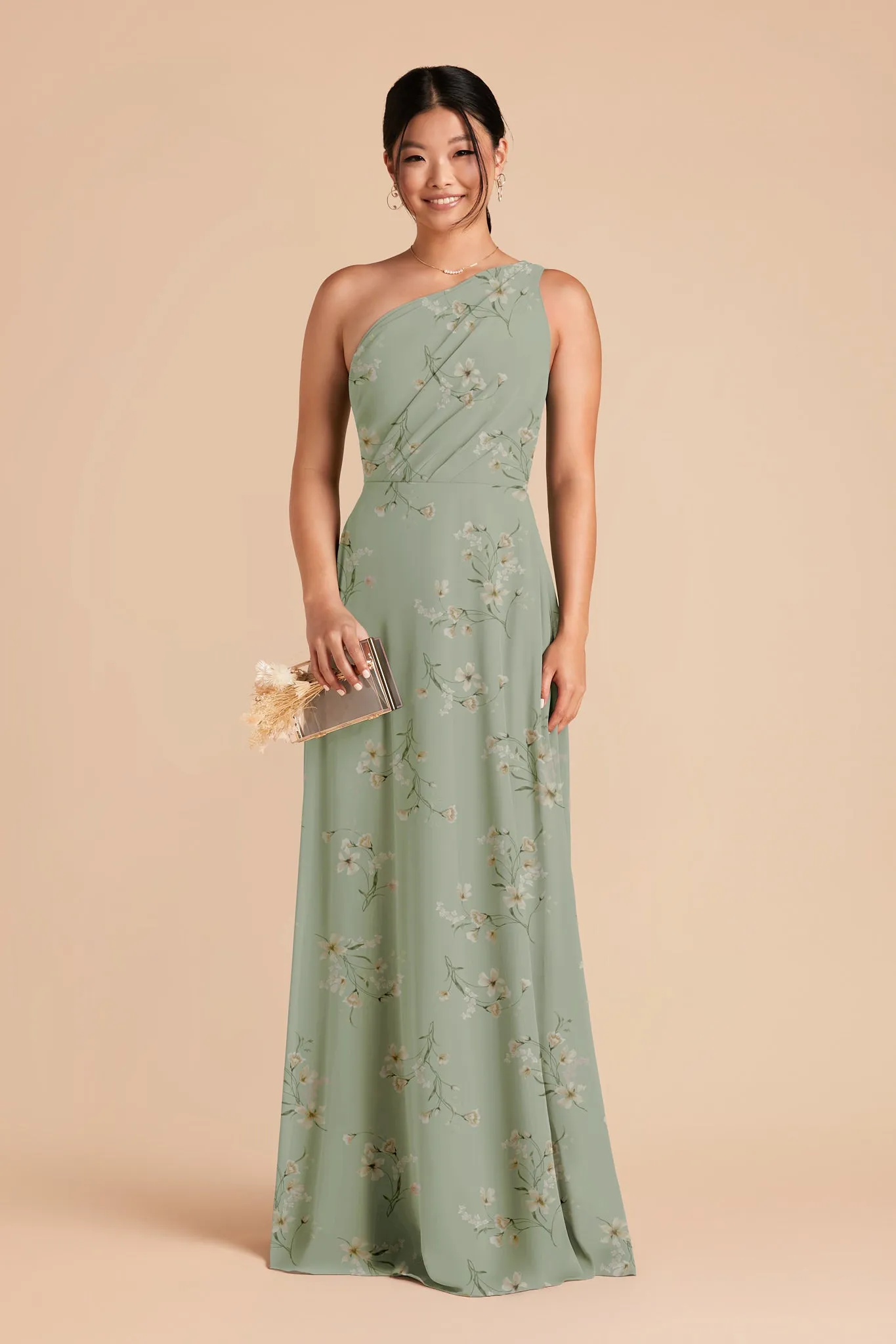 Kira Chiffon Dress - Sage Le Fleur sold by Birdy Grey