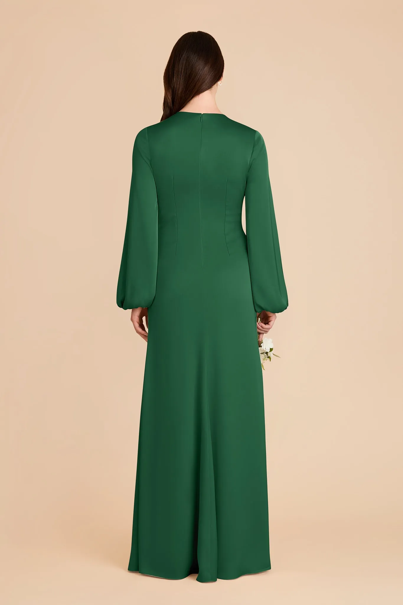 Juniper Matte Satin Dress - Forest Green sold by Birdy Grey product image thumbnail 5