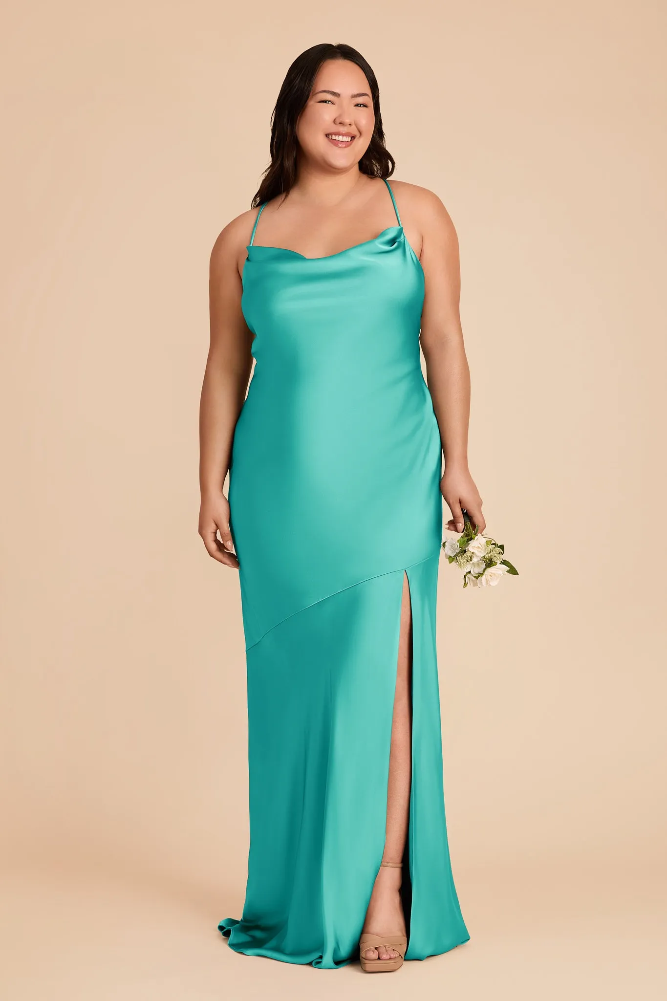 Swatch - Matte Satin in Aquamarine sold by Birdy Grey product image thumbnail 3