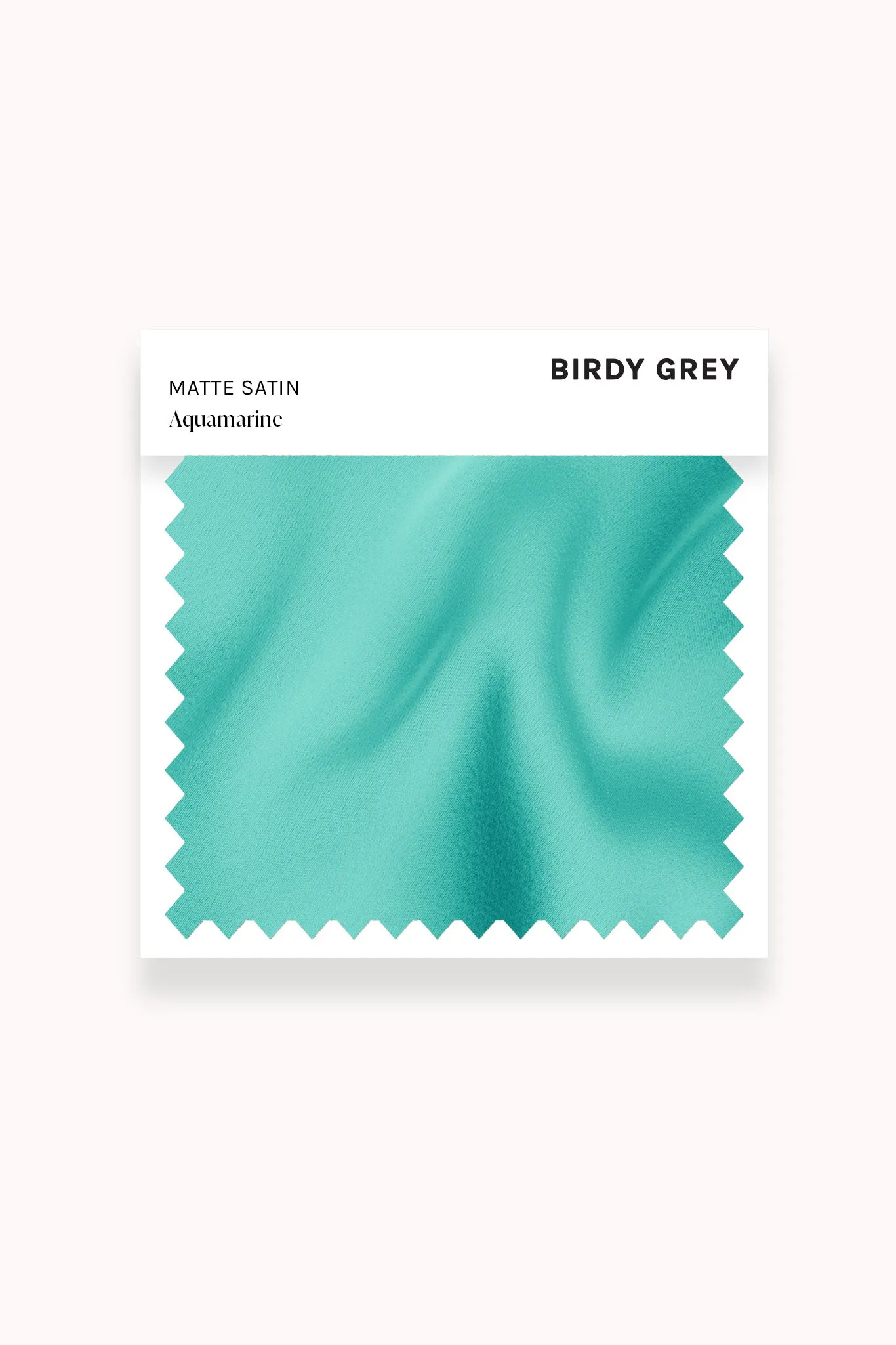 Swatch - Matte Satin in Aquamarine sold by Birdy Grey