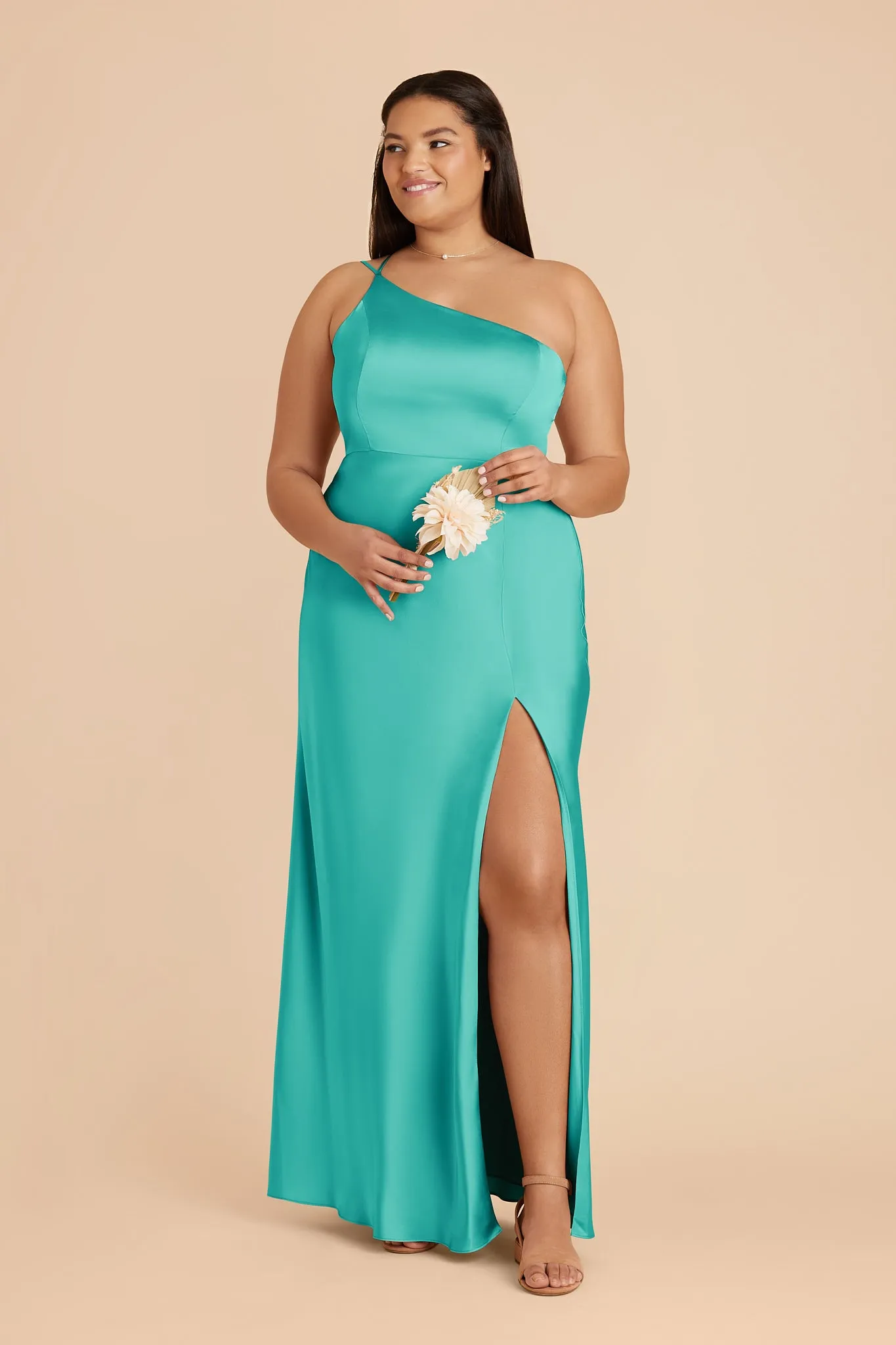 Kensie Matte Satin Dress - Aquamarine sold by Birdy Grey product image thumbnail 2