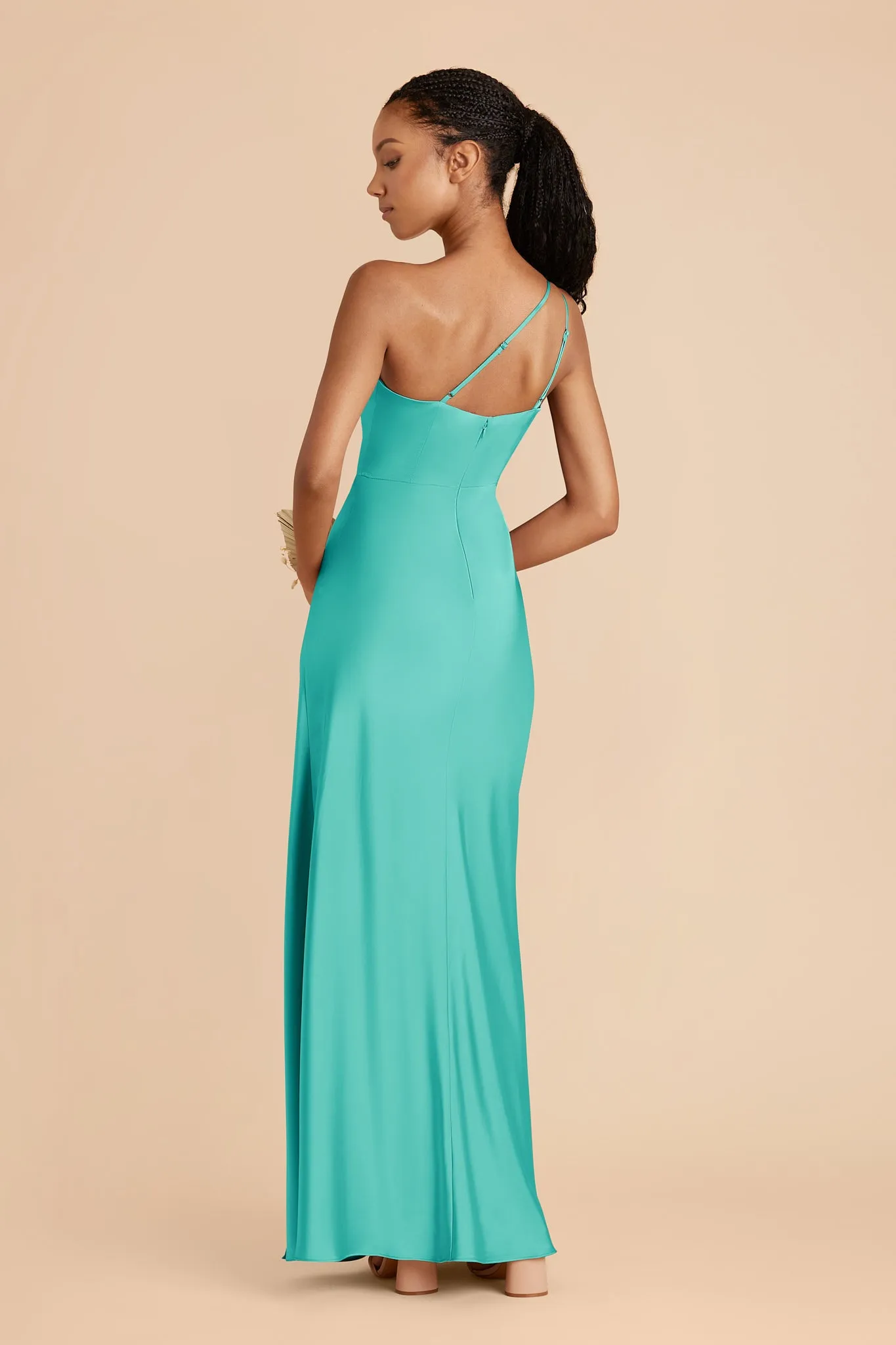 Kensie Matte Satin Dress - Aquamarine sold by Birdy Grey product image thumbnail 3