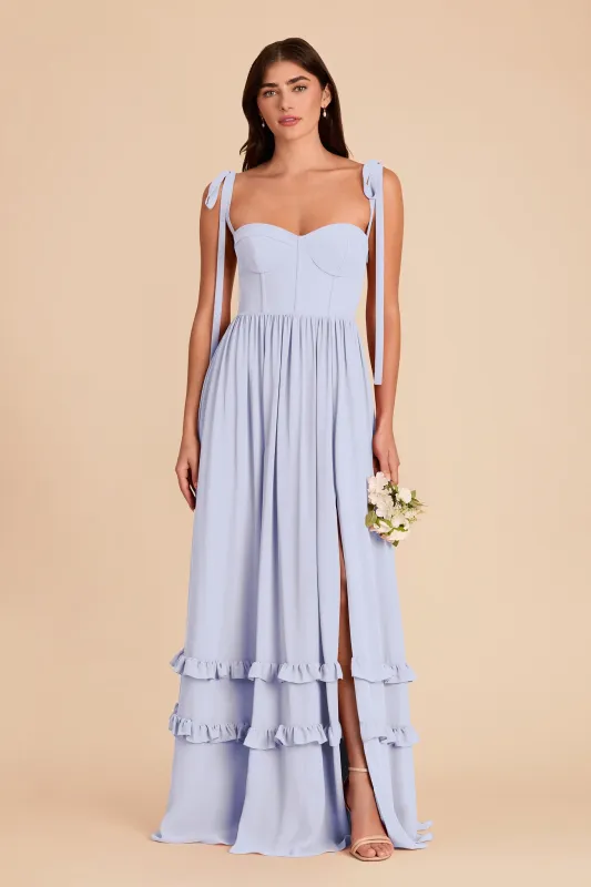 Evelyn Chiffon Dress - Periwinkle Blue made by Birdy Grey