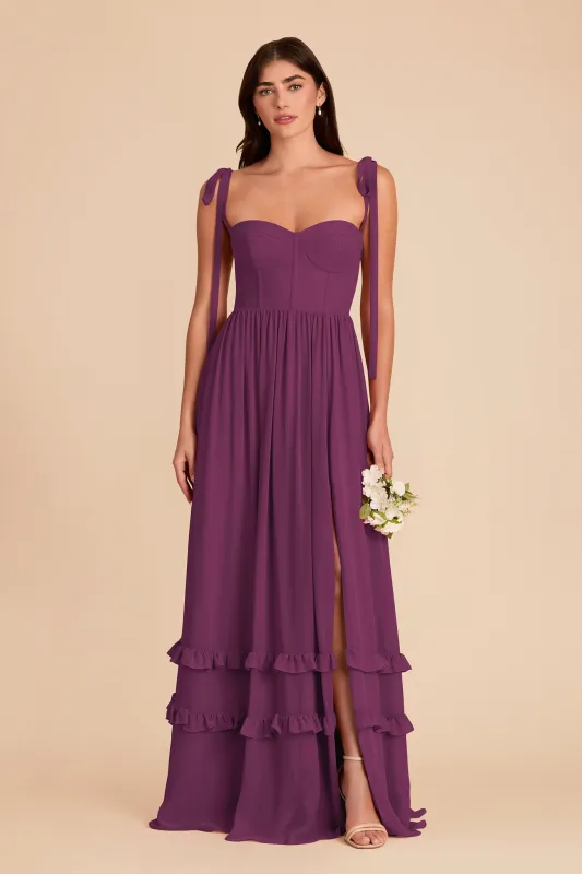 Evelyn Chiffon Dress - Fig made by Birdy Grey