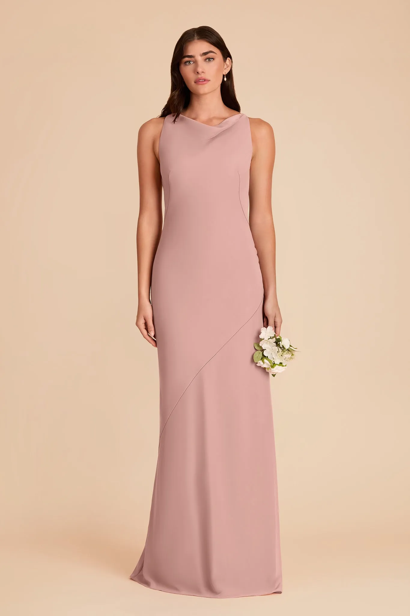 Destiny Chiffon Dress - English Rose sold by Birdy Grey