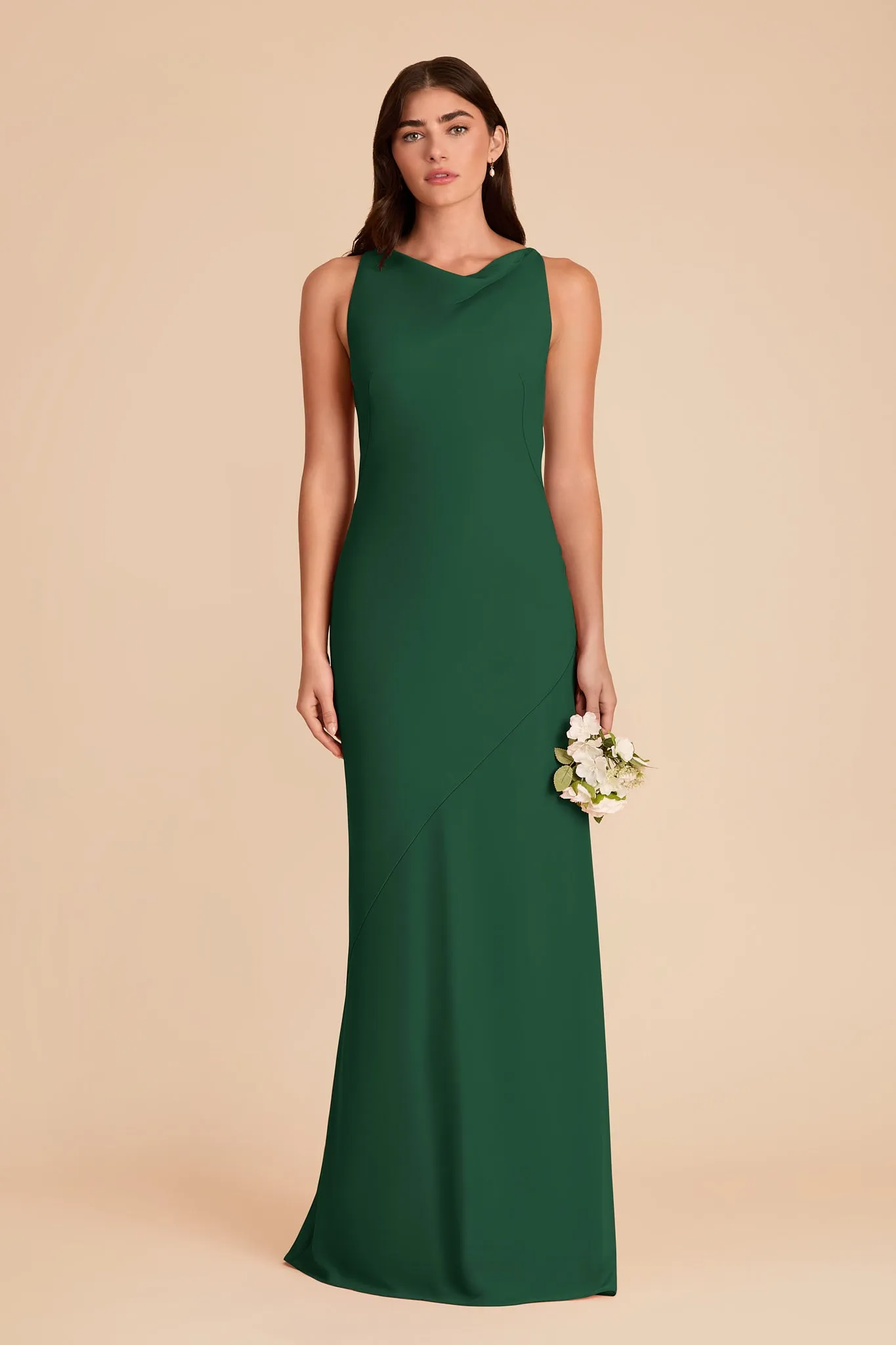 Destiny Chiffon Dress - Forest Green sold by Birdy Grey