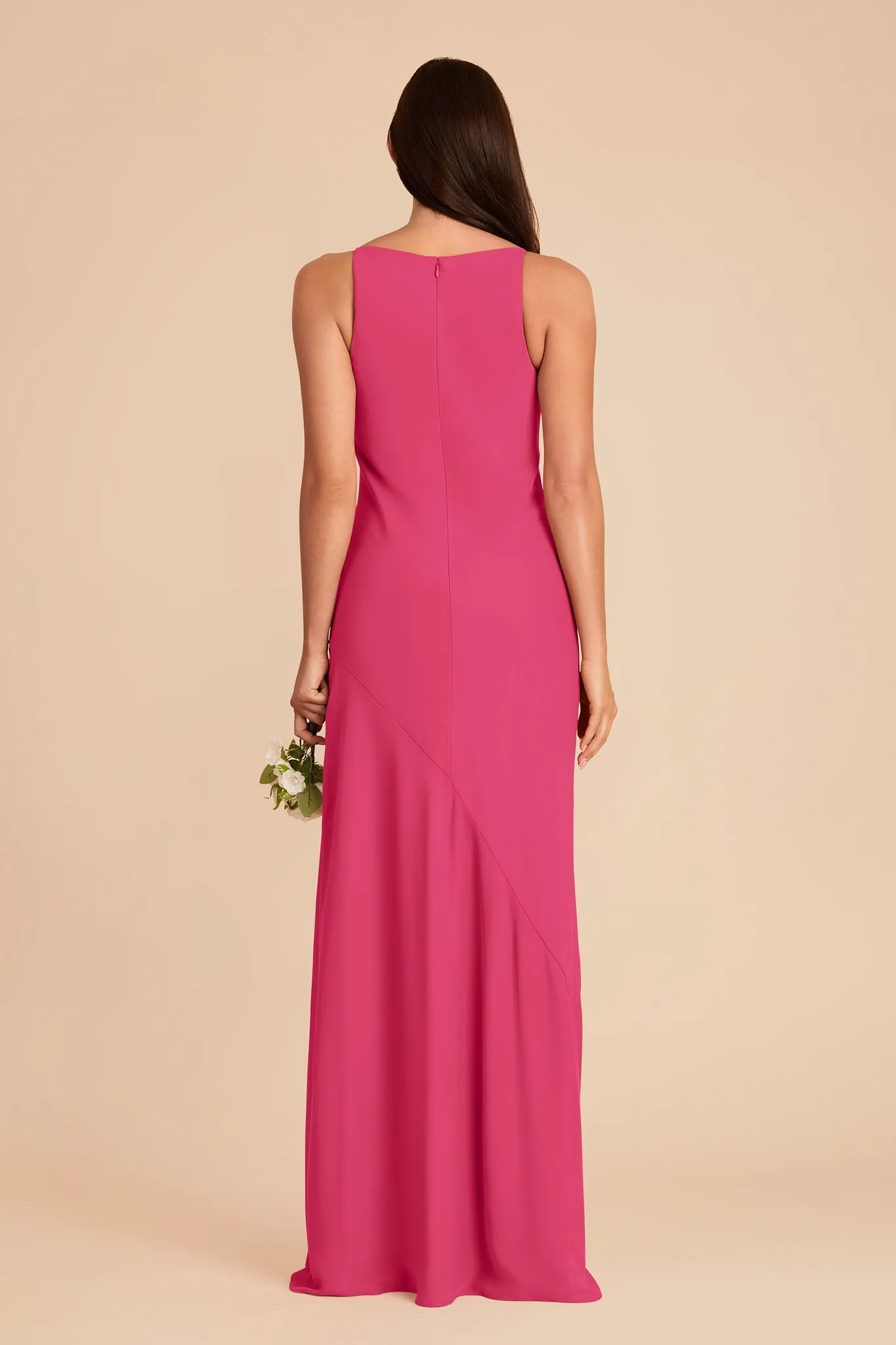 Destiny Chiffon Dress - Fuchsia sold by Birdy Grey product image thumbnail 5