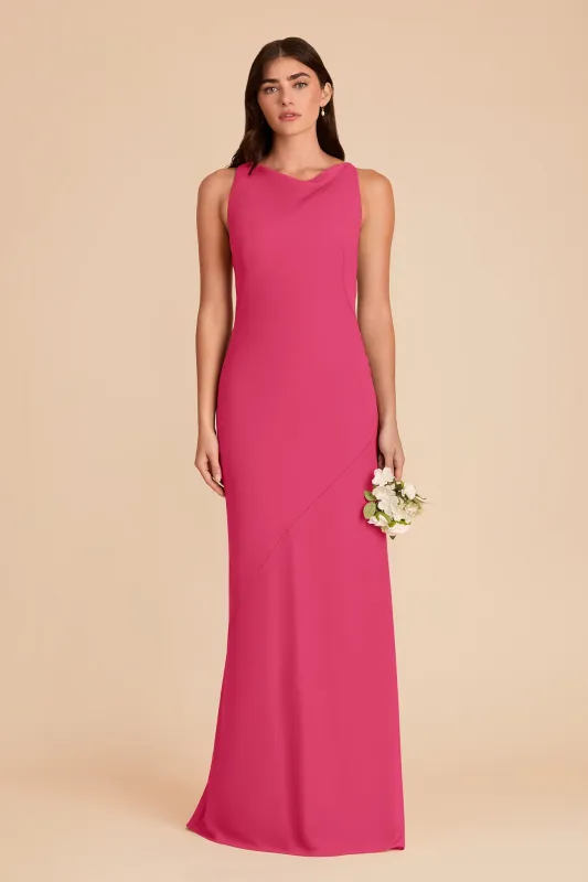 Destiny Chiffon Dress - Fuchsia made by Birdy Grey