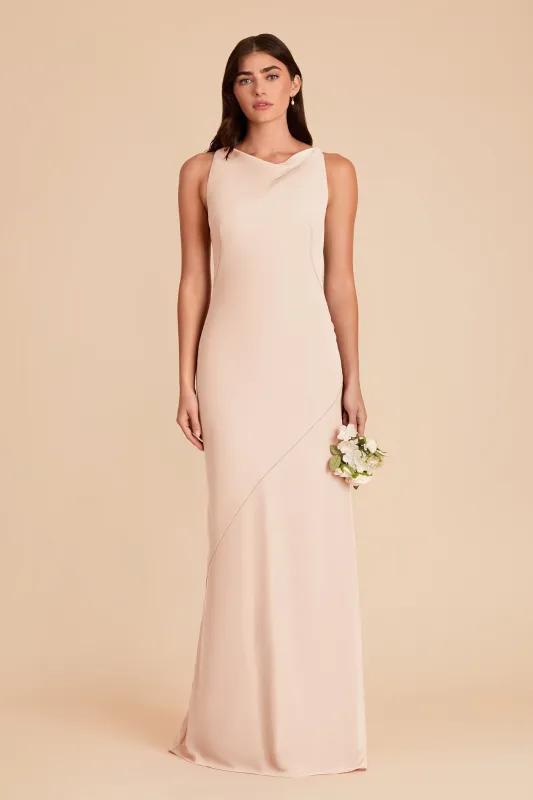 Destiny Chiffon Dress - Pale Blush made by Birdy Grey