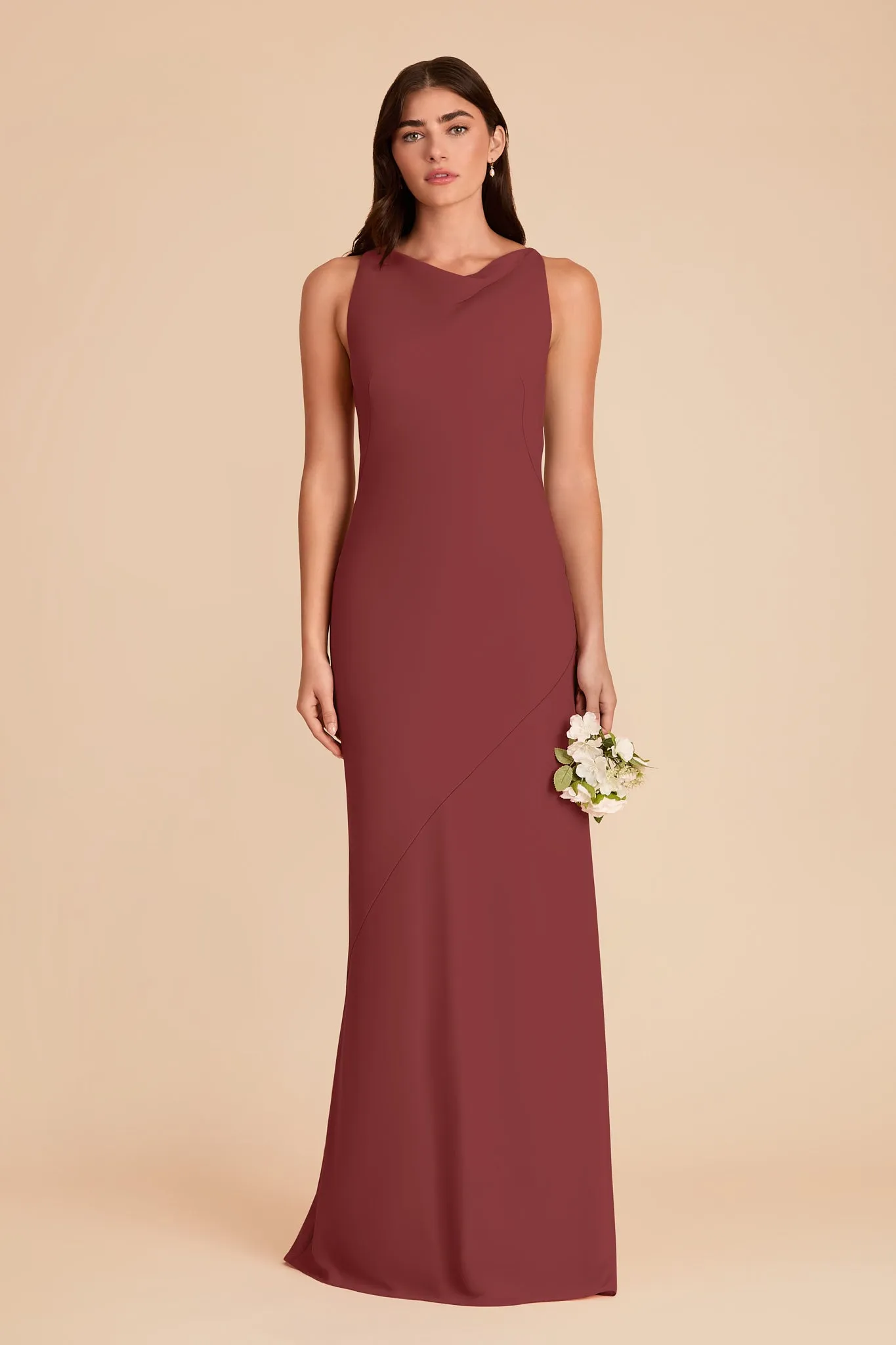 Destiny Chiffon Dress - Rosewood sold by Birdy Grey