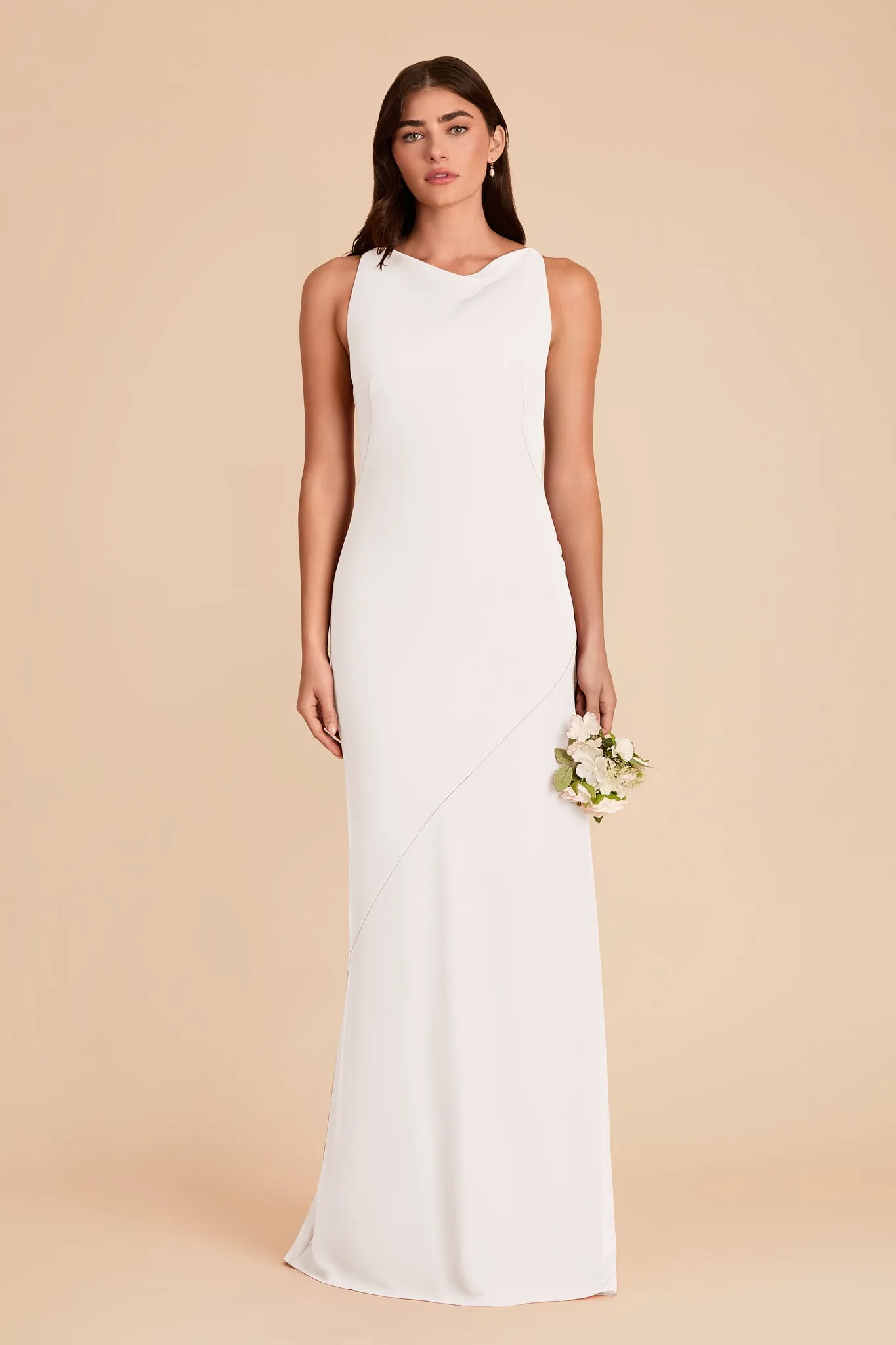 Destiny Chiffon Dress - White sold by Birdy Grey