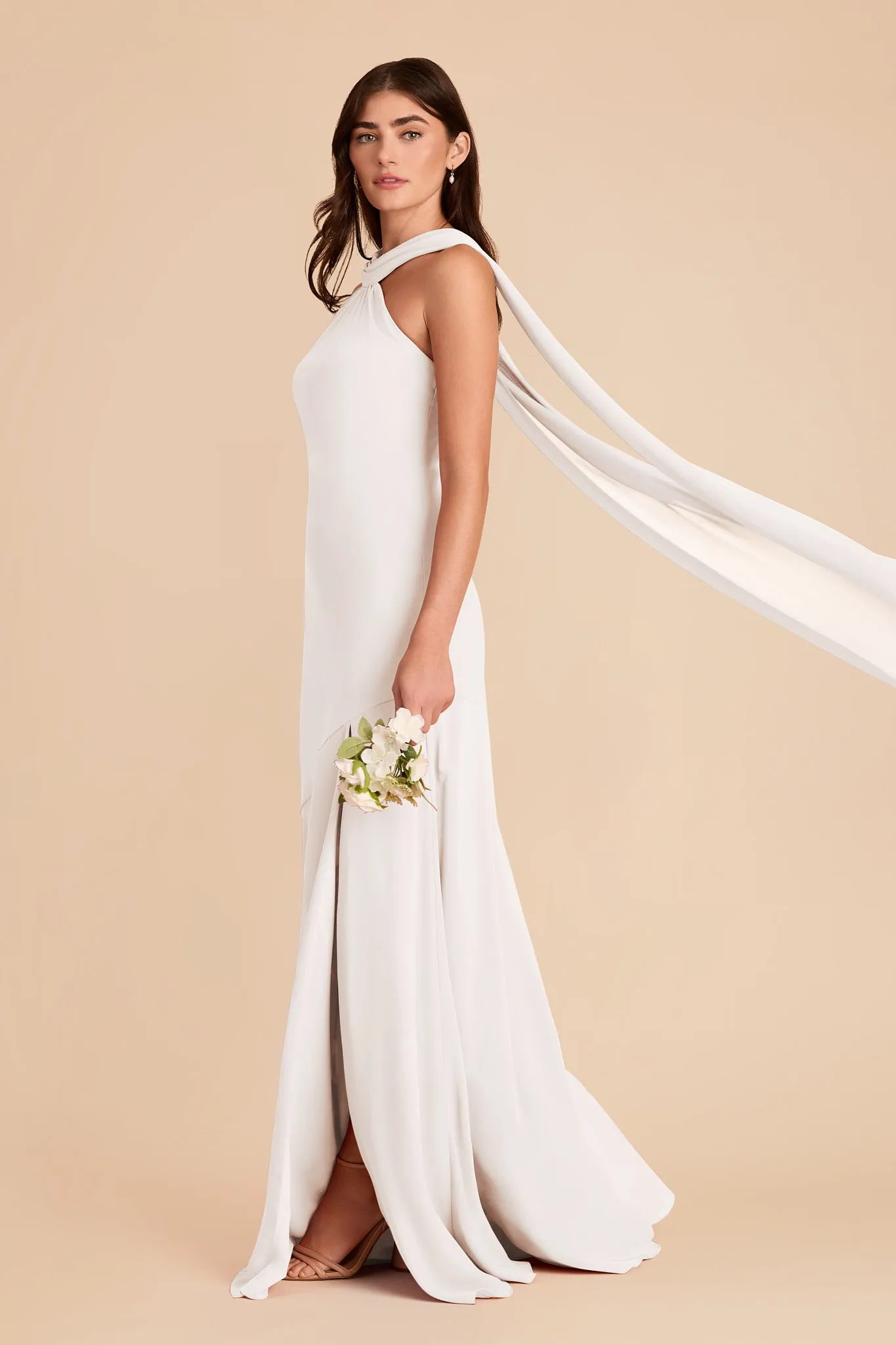 Eileen Chiffon Dress - White sold by Birdy Grey product image thumbnail 3