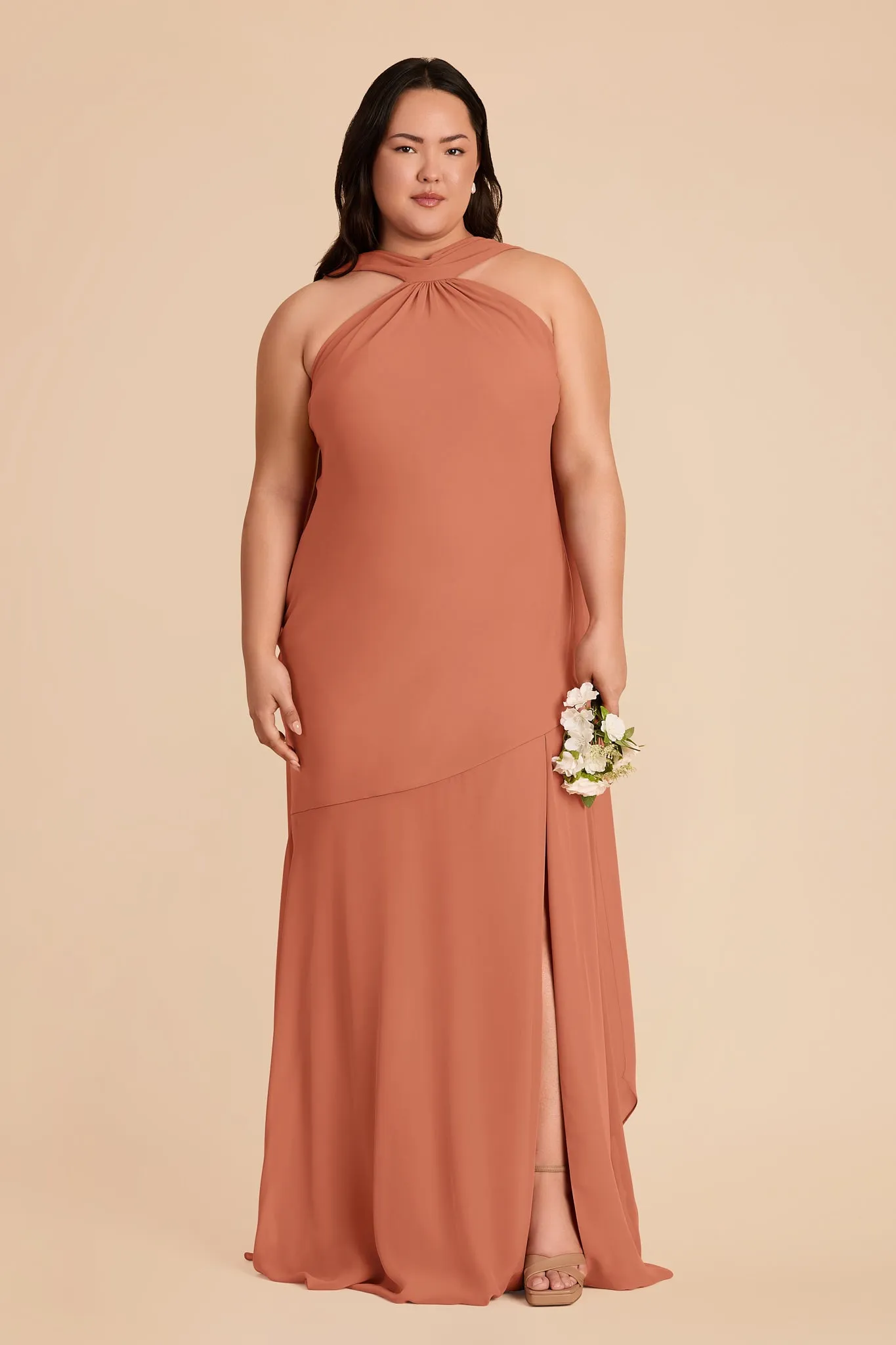 Eileen Chiffon Dress - Terracotta sold by Birdy Grey product image thumbnail 2