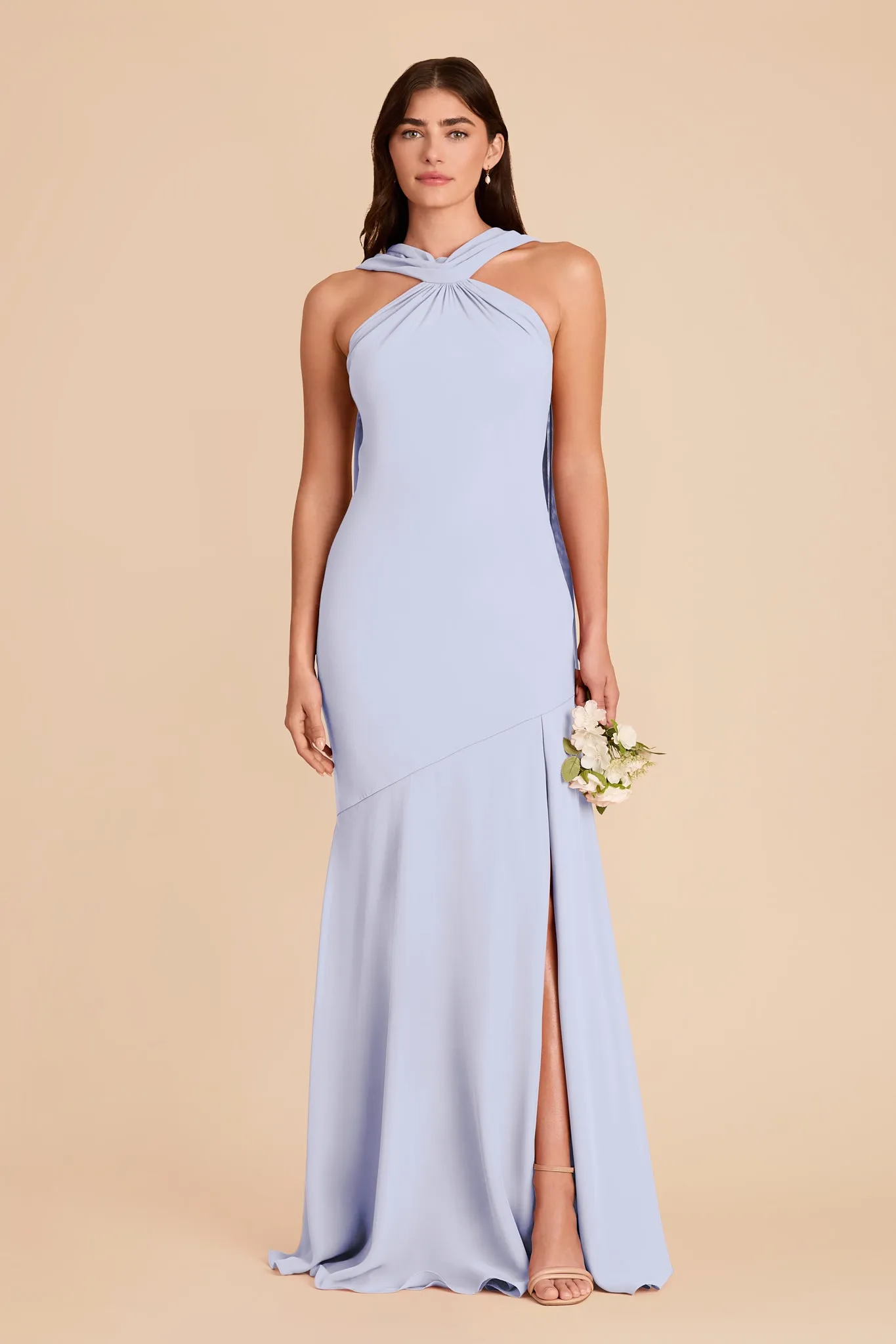 Eileen Chiffon Dress - Periwinkle Blue sold by Birdy Grey