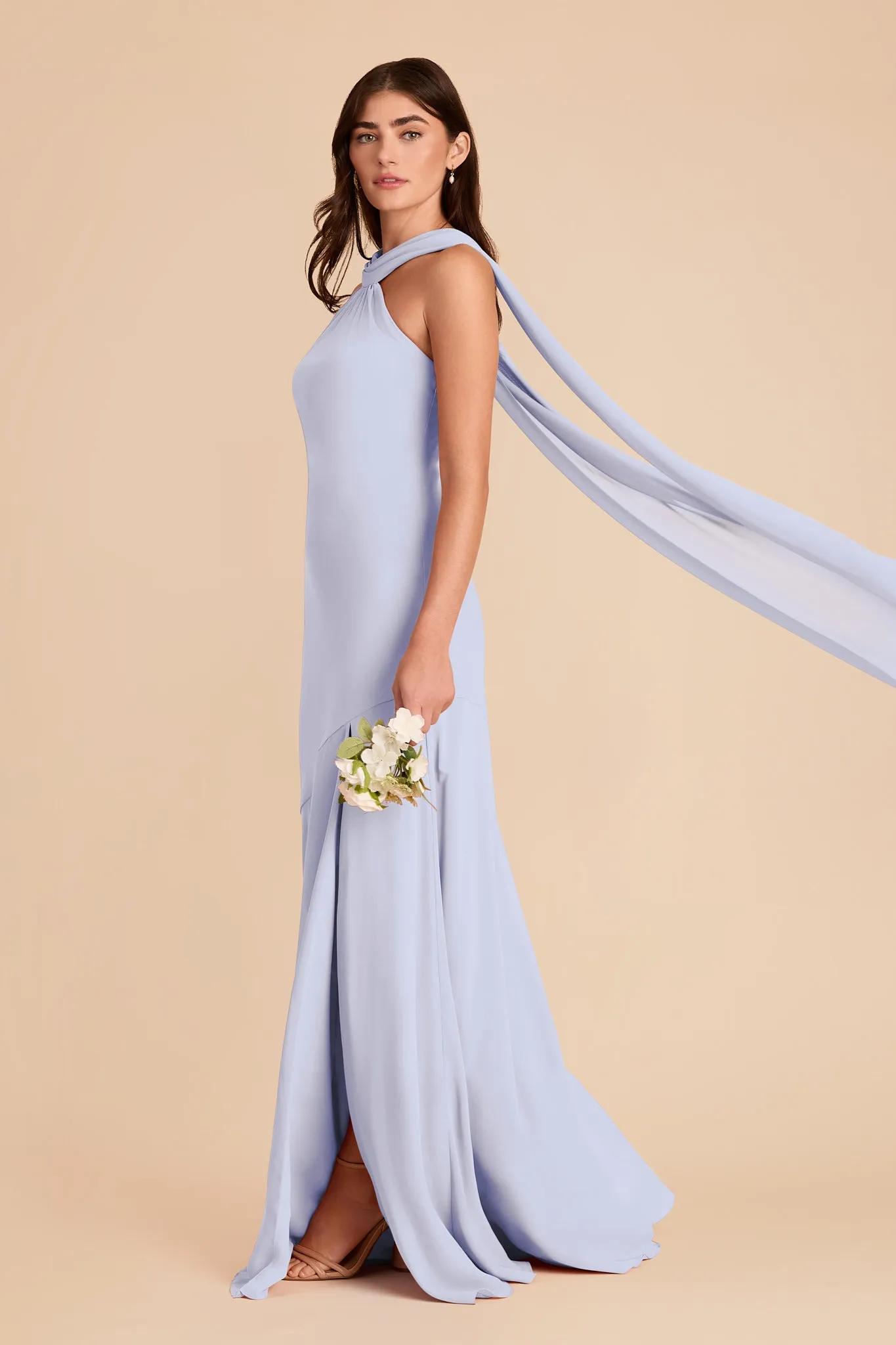 Eileen Chiffon Dress - Periwinkle Blue sold by Birdy Grey product image thumbnail 3