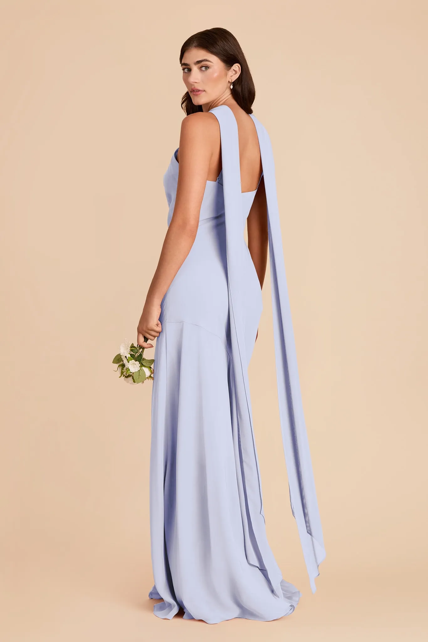 Eileen Chiffon Dress - Periwinkle Blue sold by Birdy Grey product image thumbnail 5