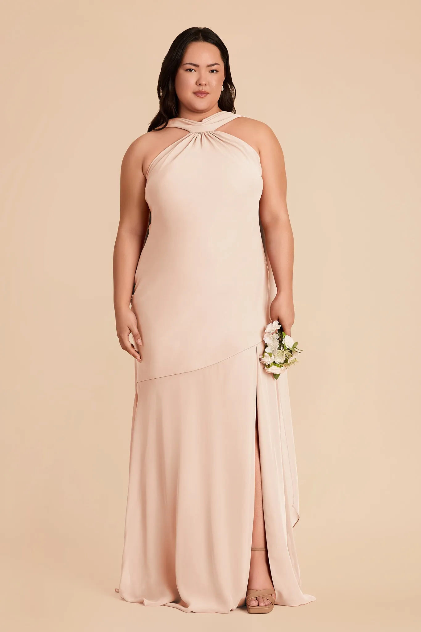 Eileen Chiffon Dress - Pale Blush sold by Birdy Grey product image thumbnail 2