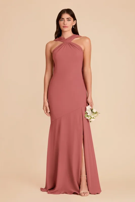 Eileen Chiffon Dress - Mulberry made by Birdy Grey