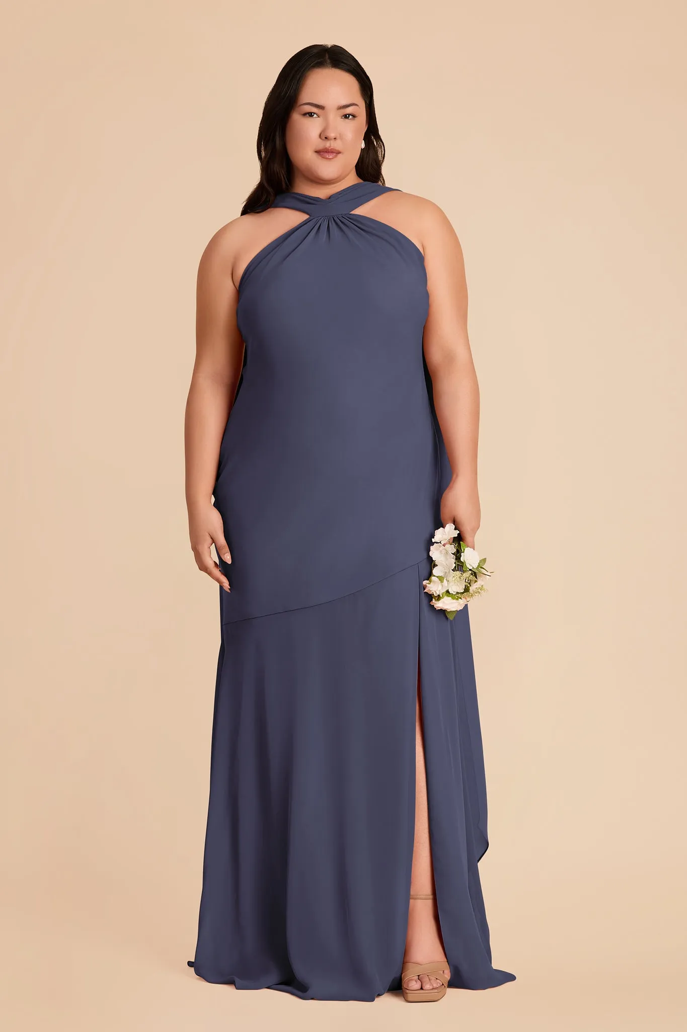 Eileen Chiffon Dress - Dusk Blue sold by Birdy Grey product image thumbnail 2
