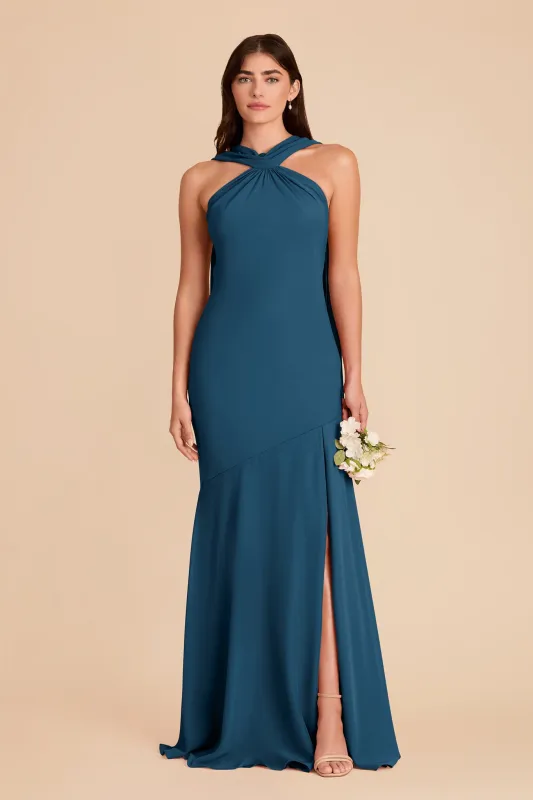 Eileen Chiffon Dress - Dark Teal made by Birdy Grey