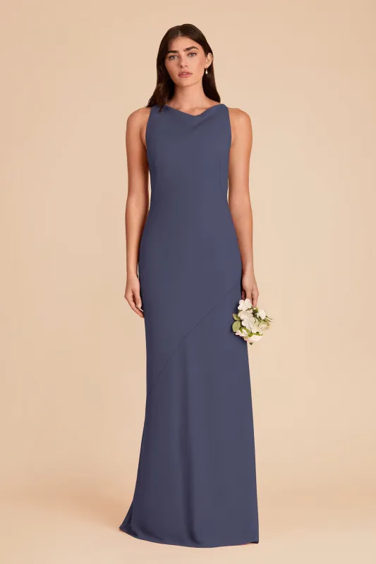 Destiny Chiffon Dress - Dusk Blue made by Birdy Grey