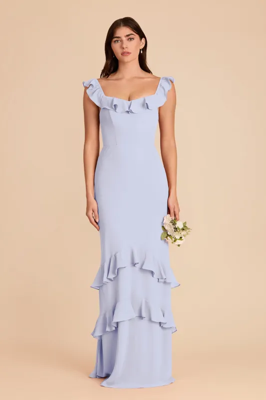 Luna Chiffon Dress - Periwinkle Blue made by Birdy Grey