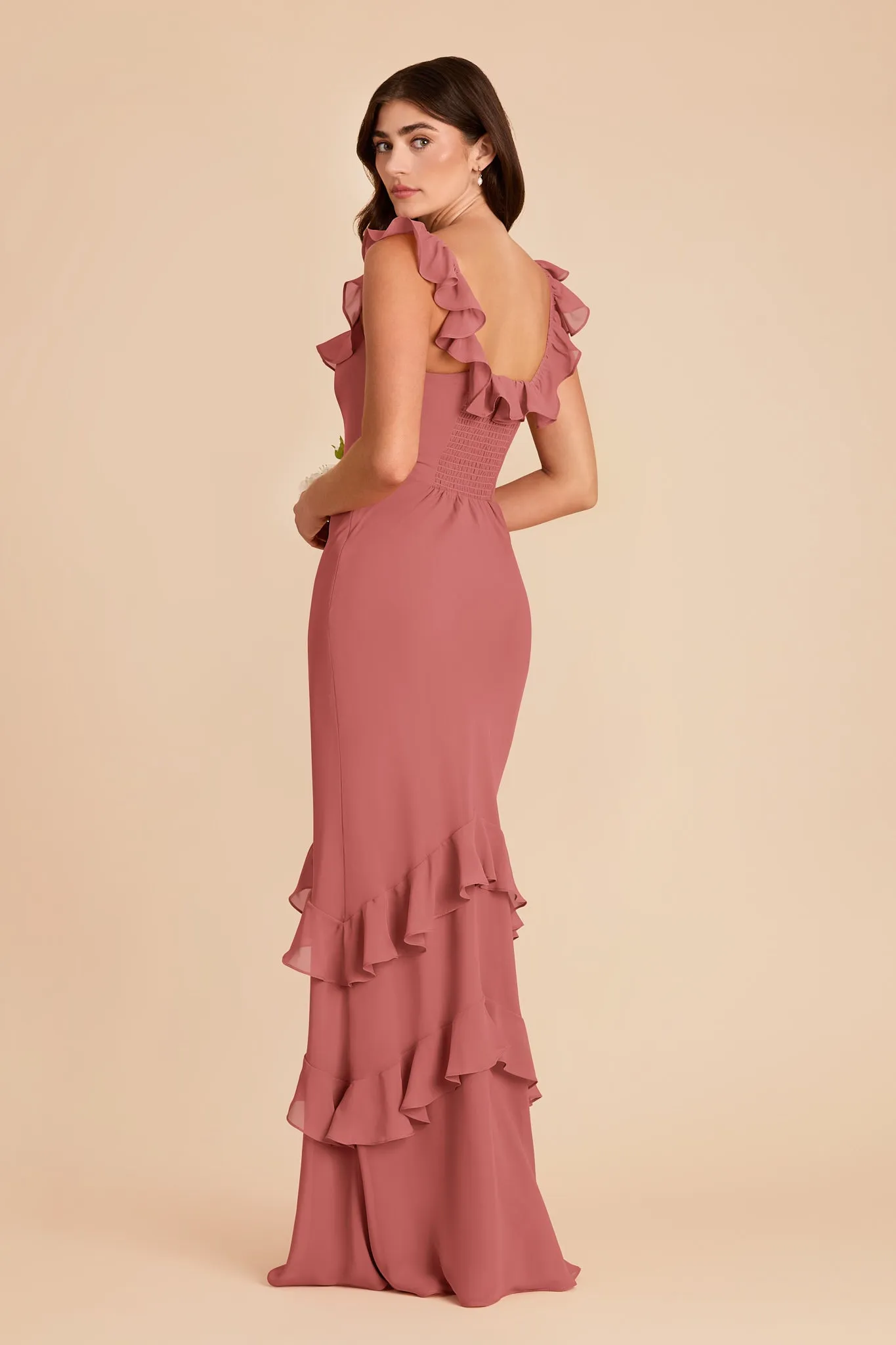 Luna Chiffon Dress - Mulberry sold by Birdy Grey product image thumbnail 5
