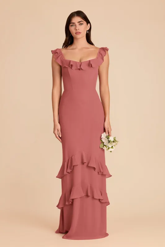 Luna Chiffon Dress - Mulberry made by Birdy Grey