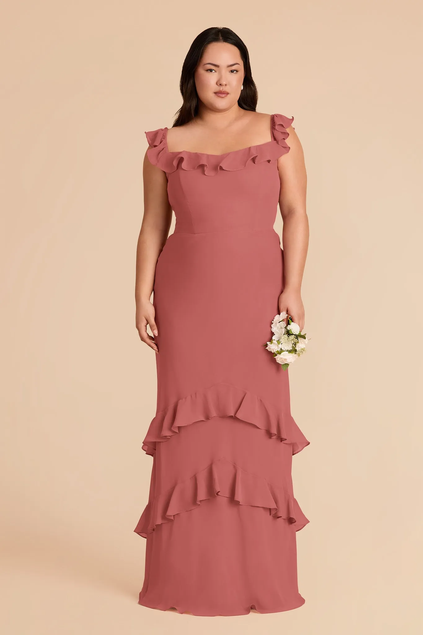 Luna Chiffon Dress - Mulberry sold by Birdy Grey product image thumbnail 2