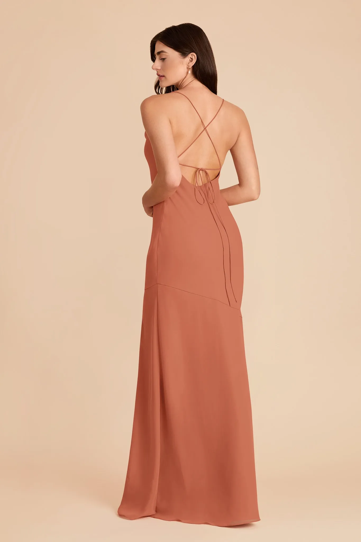 Olivia Chiffon Dress - Terracotta sold by Birdy Grey product image thumbnail 4