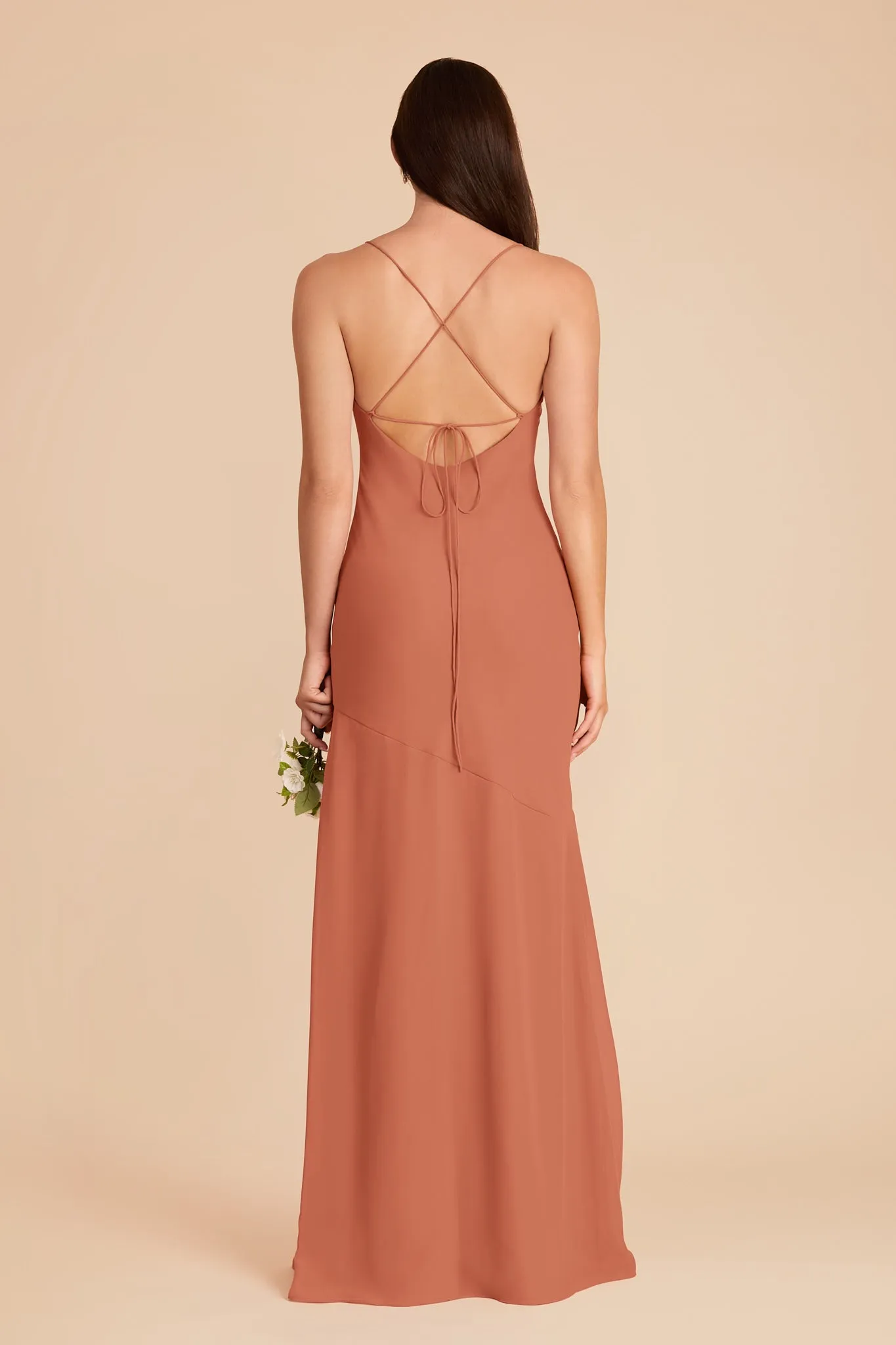 Olivia Chiffon Dress - Terracotta sold by Birdy Grey product image thumbnail 5