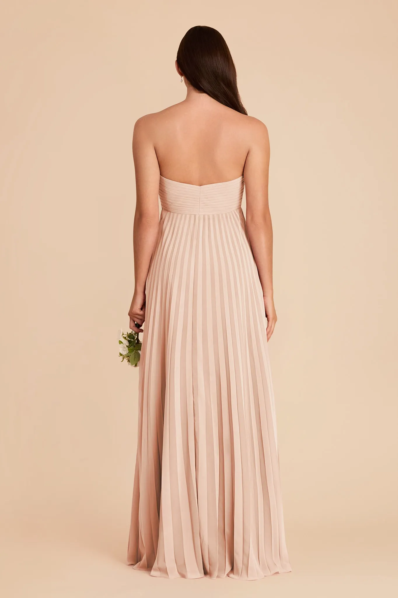 Sasha Chiffon Dress - Pale Blush sold by Birdy Grey product image thumbnail 5